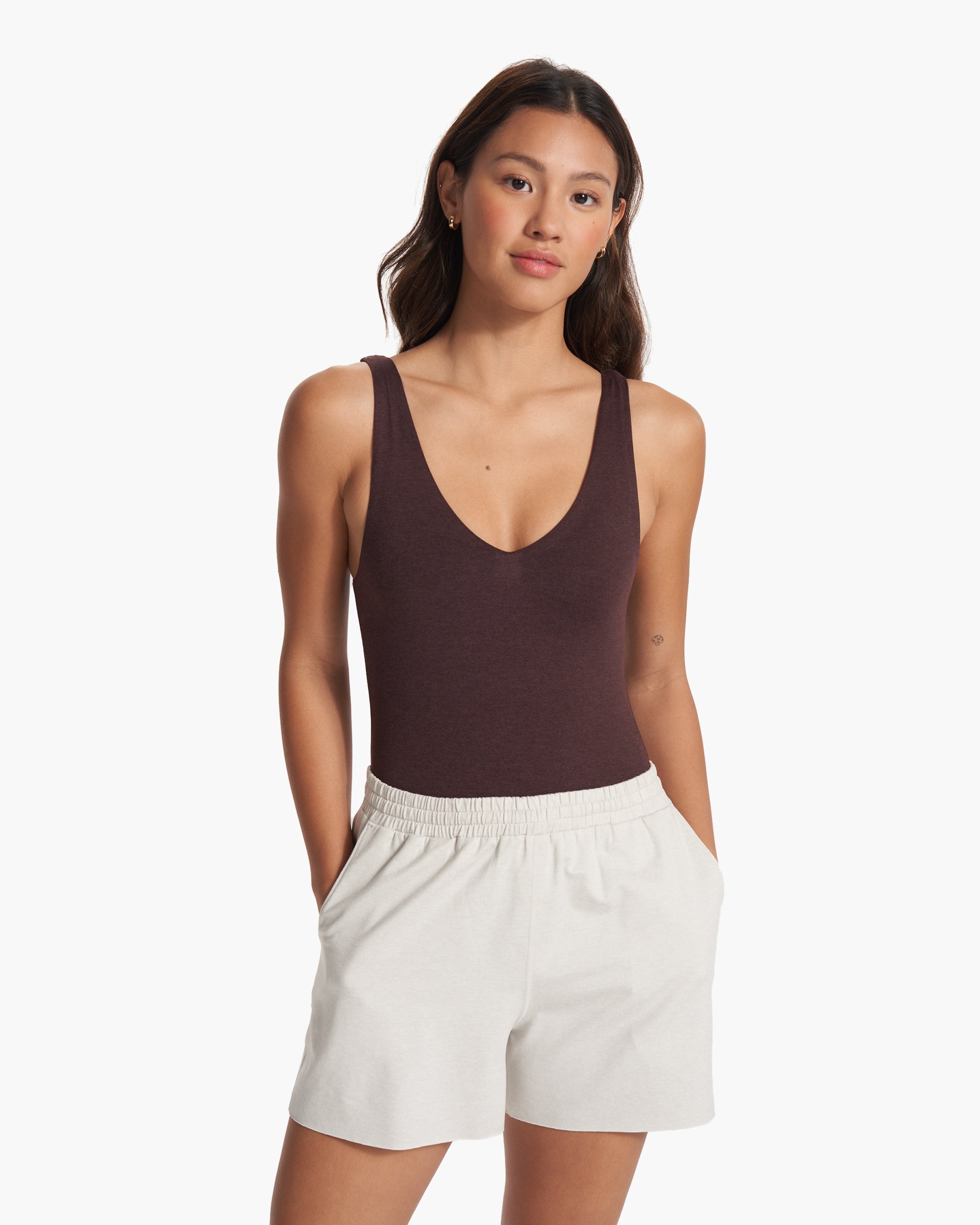 Halo Bodysuit | Mahogany Heather