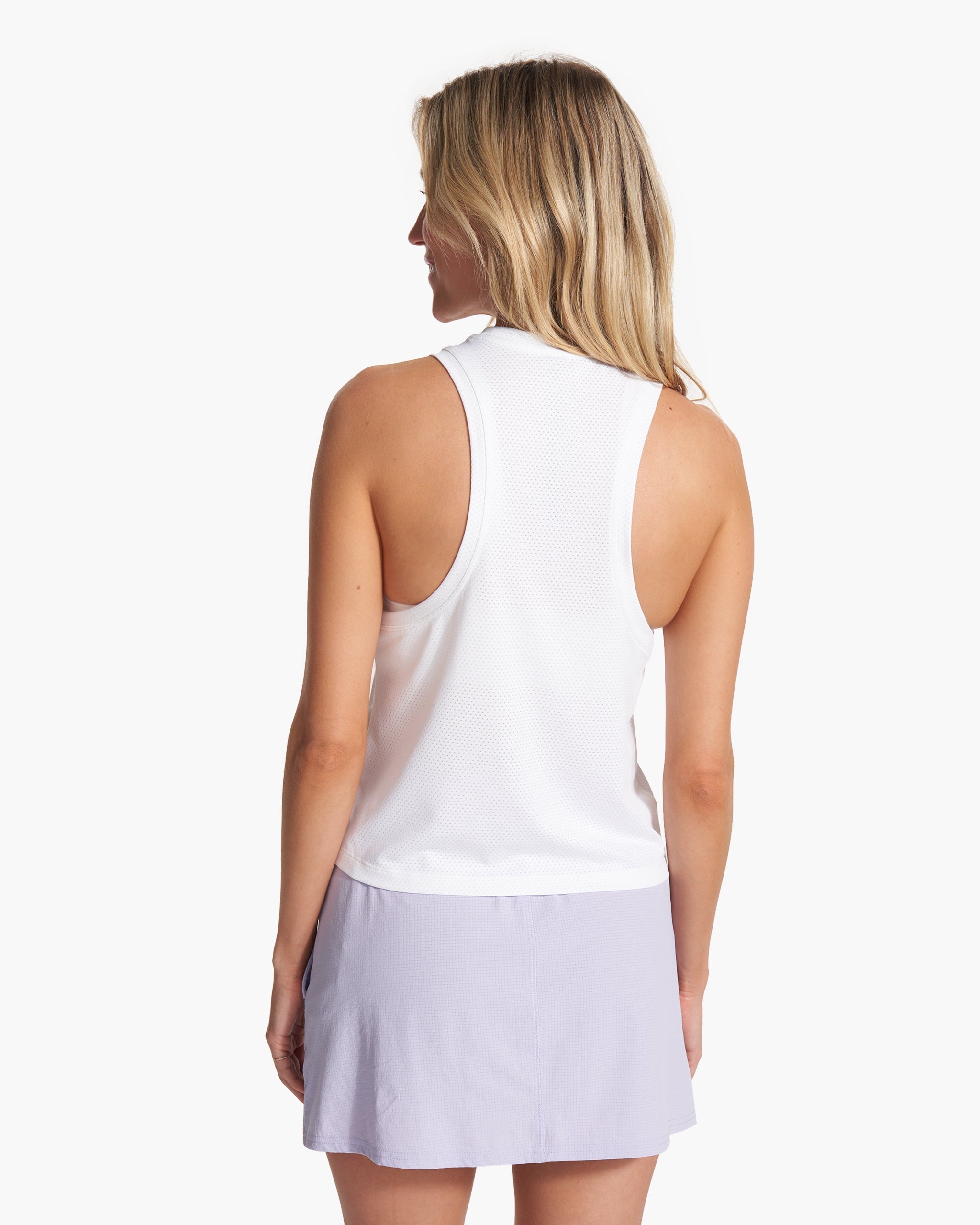 Micro Mesh Tank | White