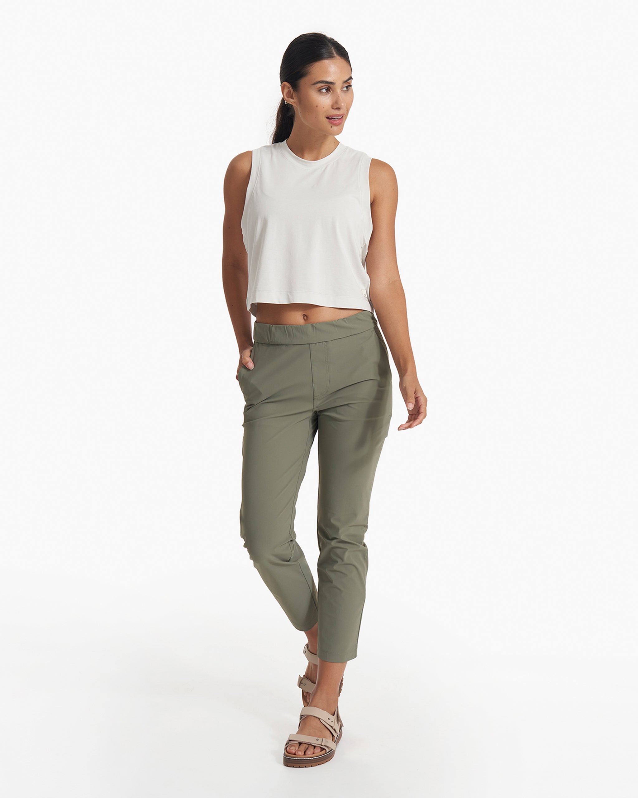 Feather Crop Tank | Salt