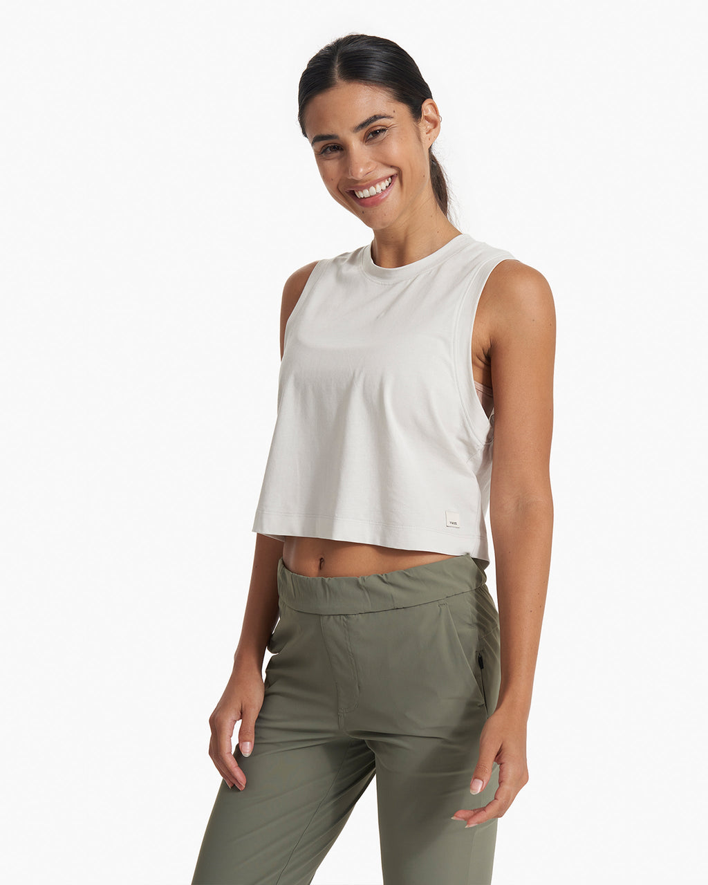 Feather Crop Tank | Salt