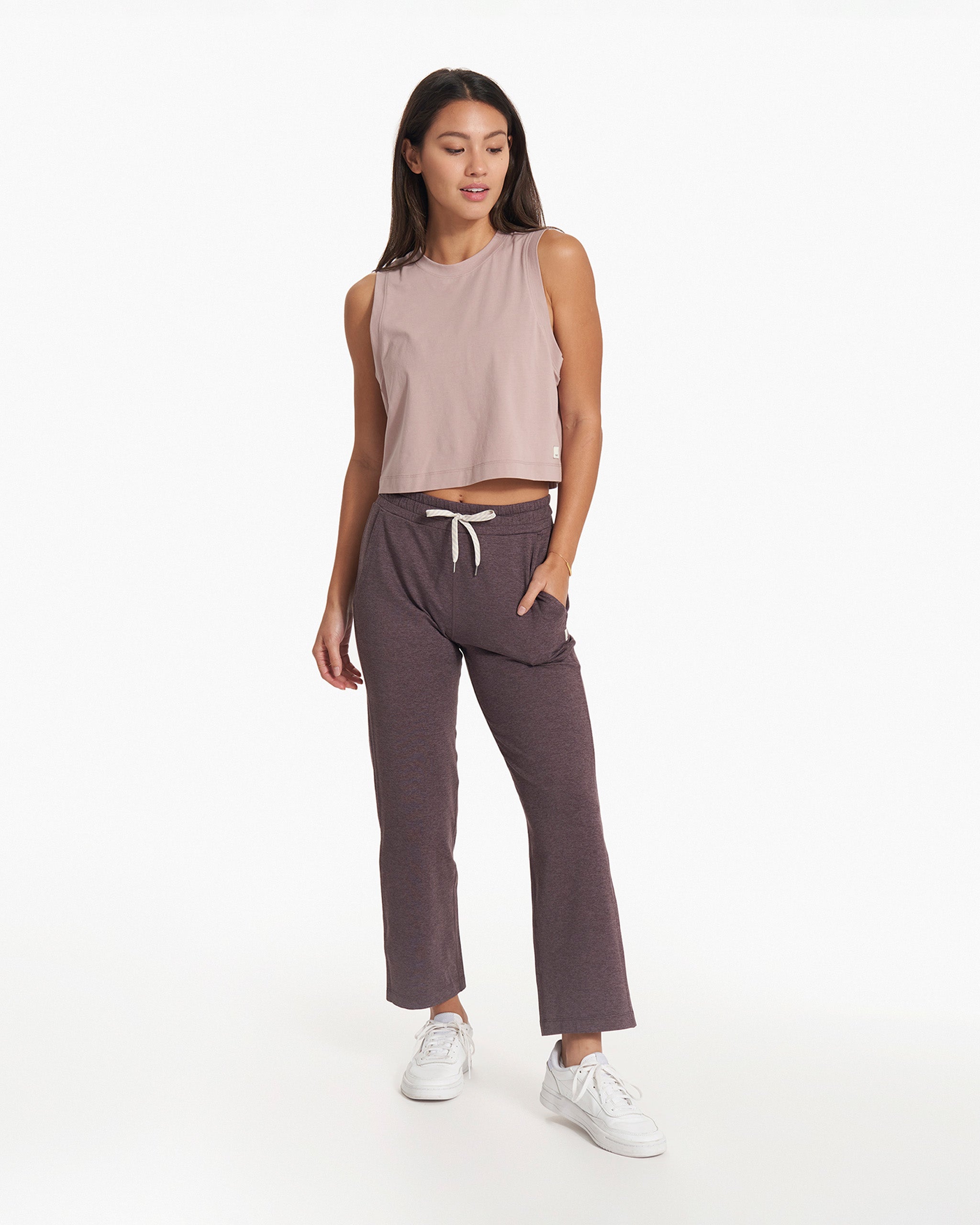 Feather Crop Tank | Umber