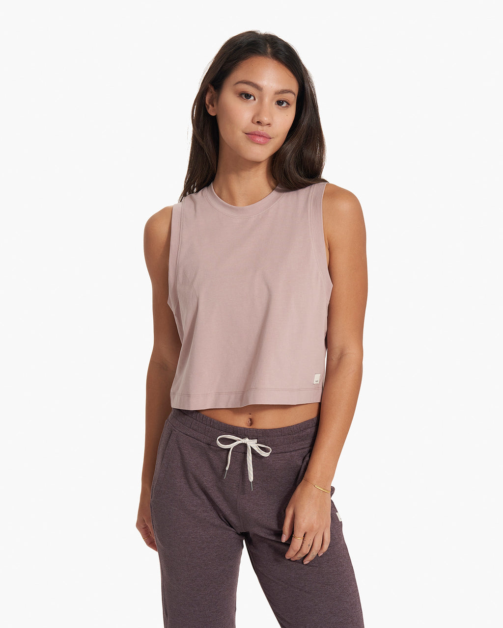 Feather Crop Tank | Umber