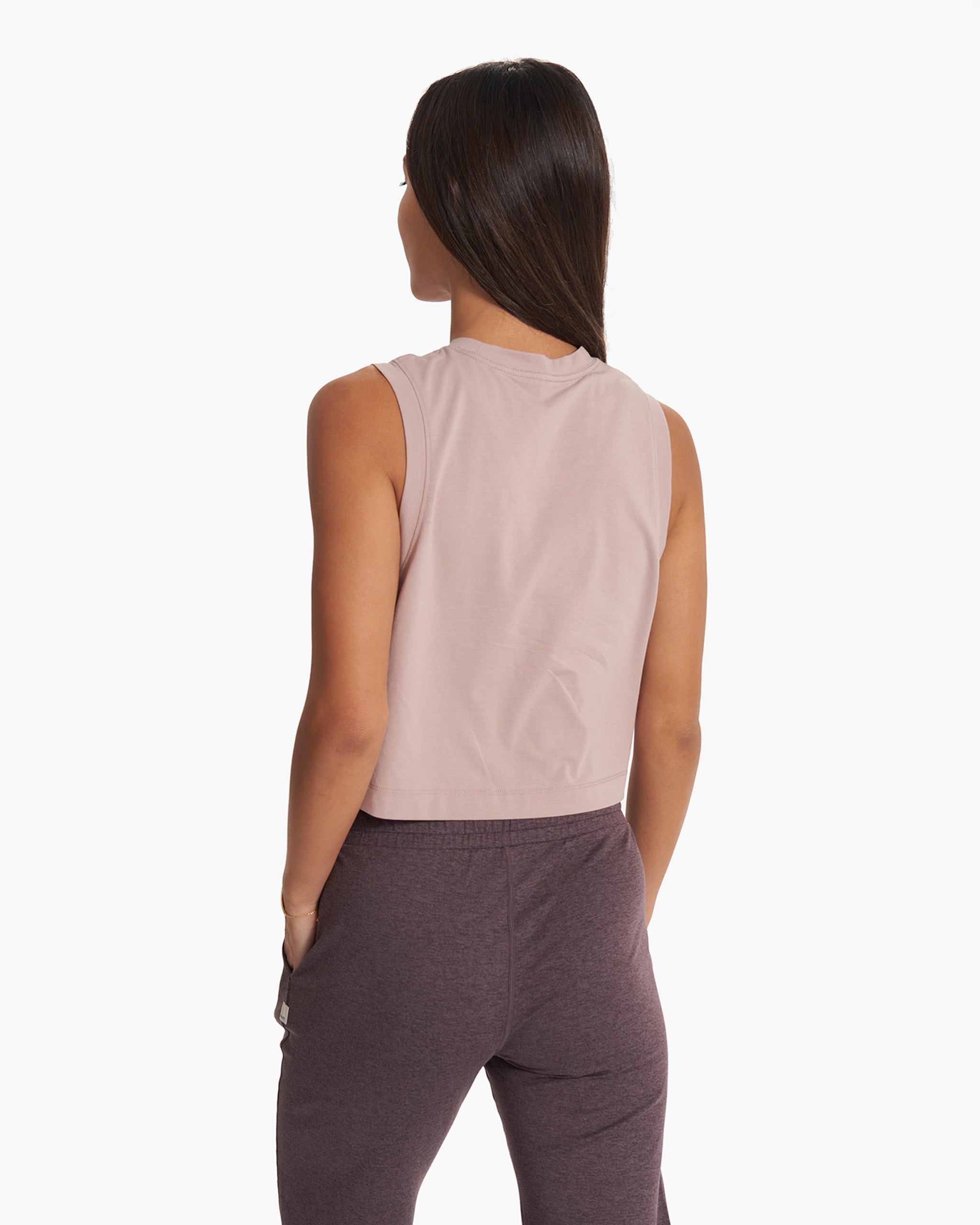 Feather Crop Tank | Umber