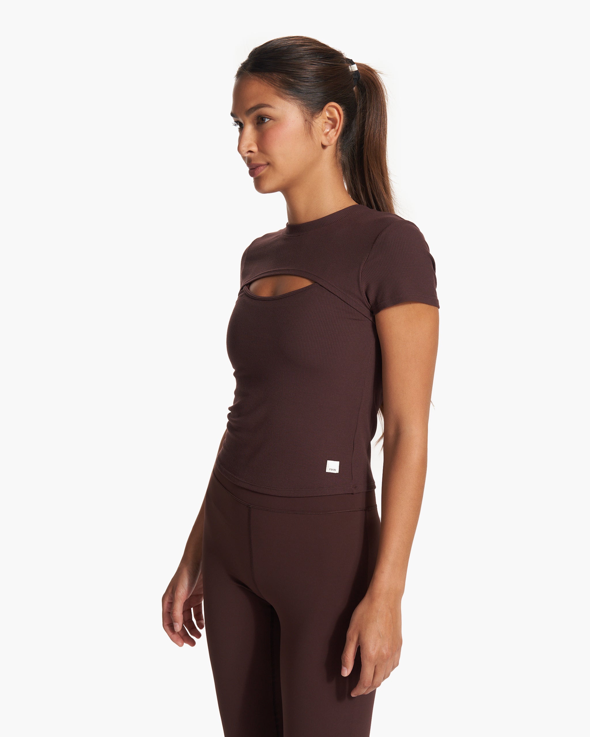 Cove Cut Out Tee | Mahogany