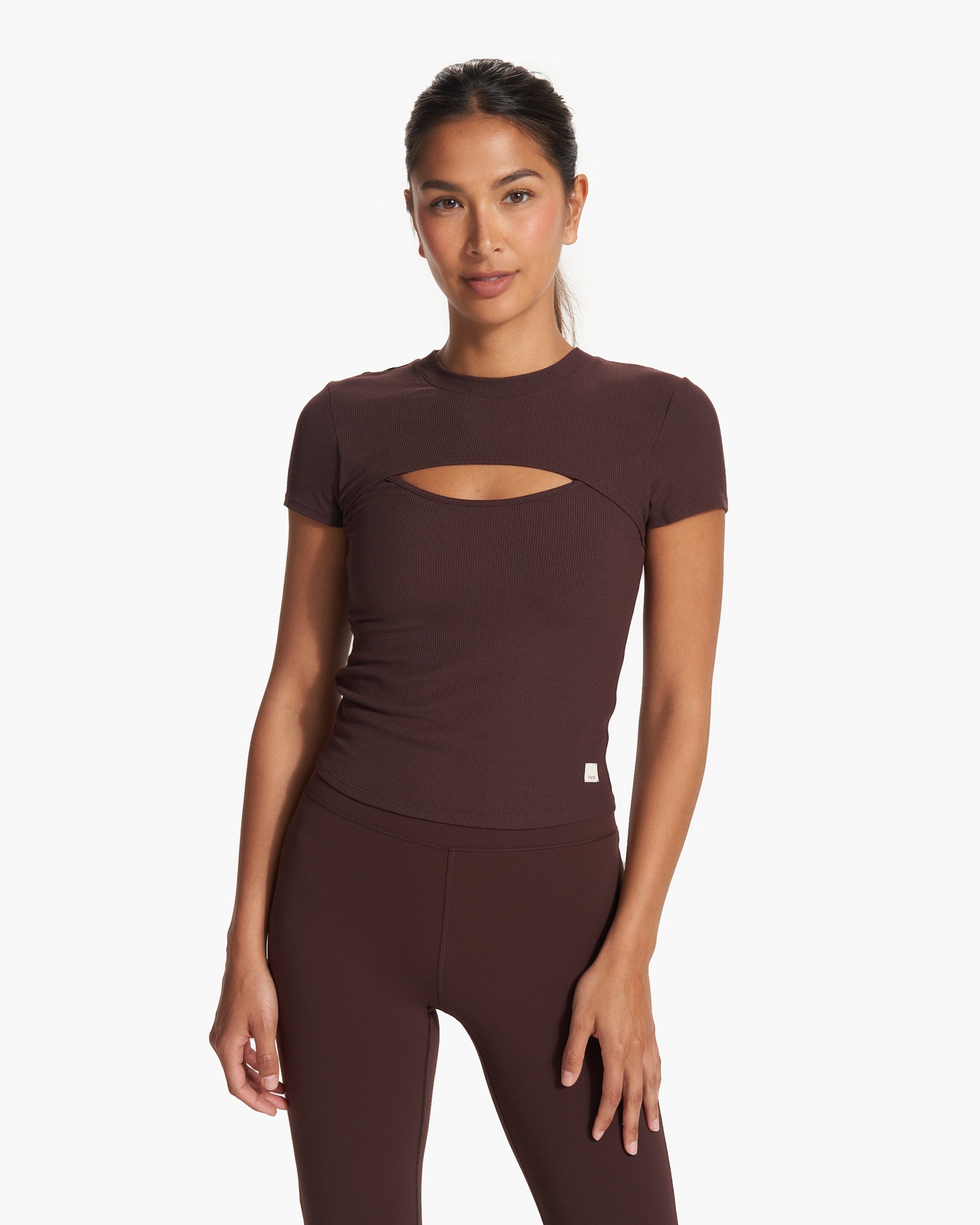 Cove Cut Out Tee | Mahogany