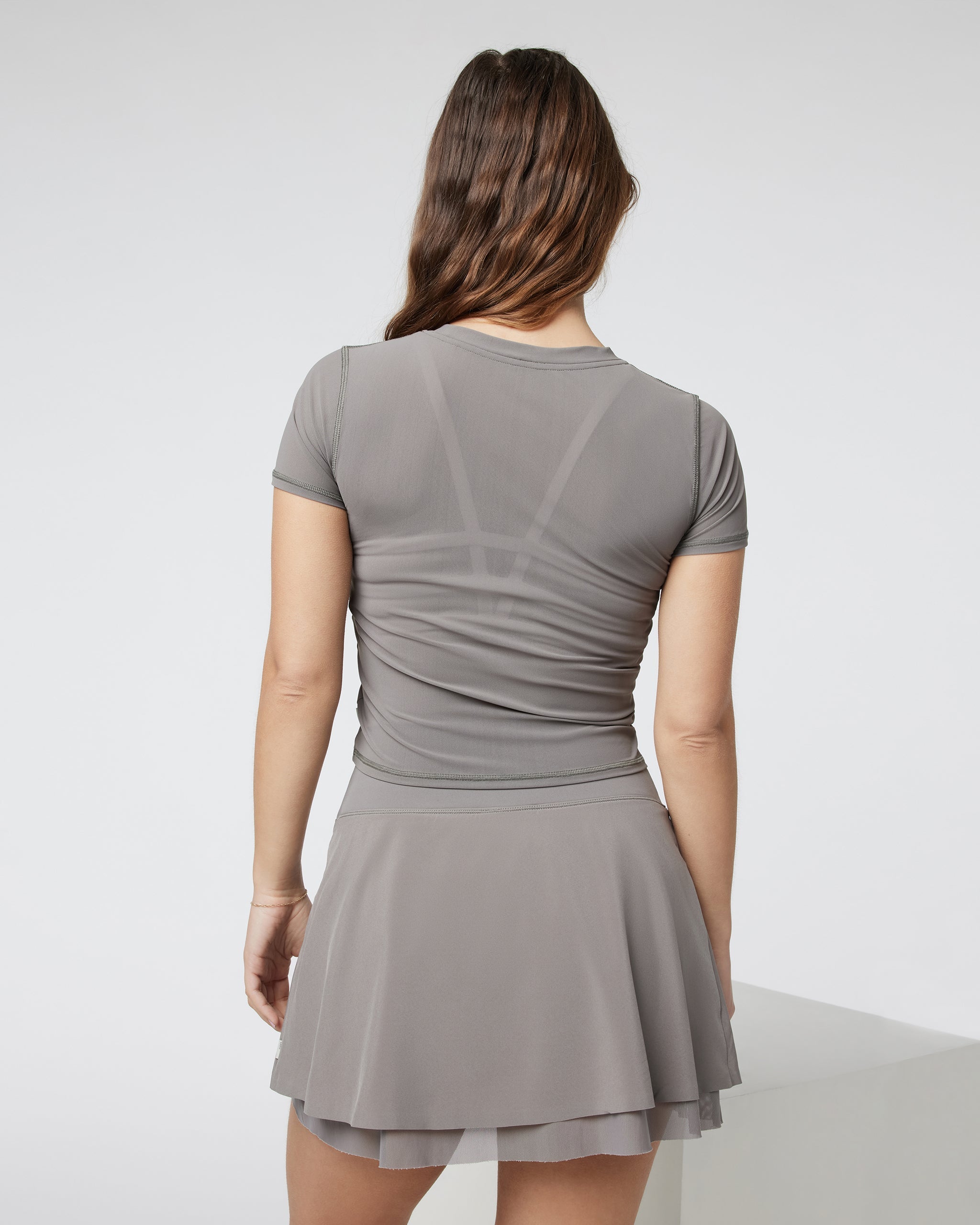 Hot Mesh Tee | Smoke