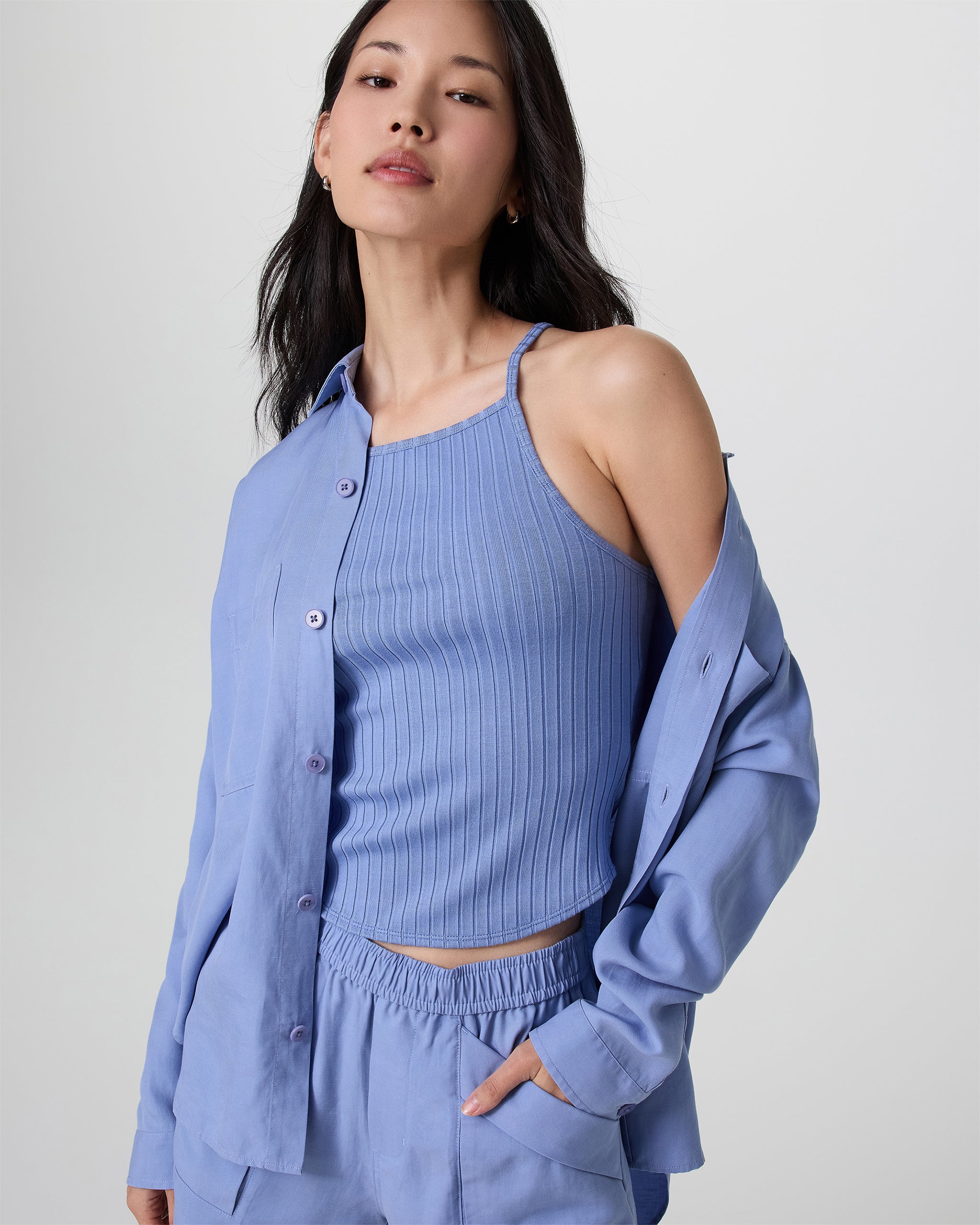 Trestles Twill Button Up | Bluebell