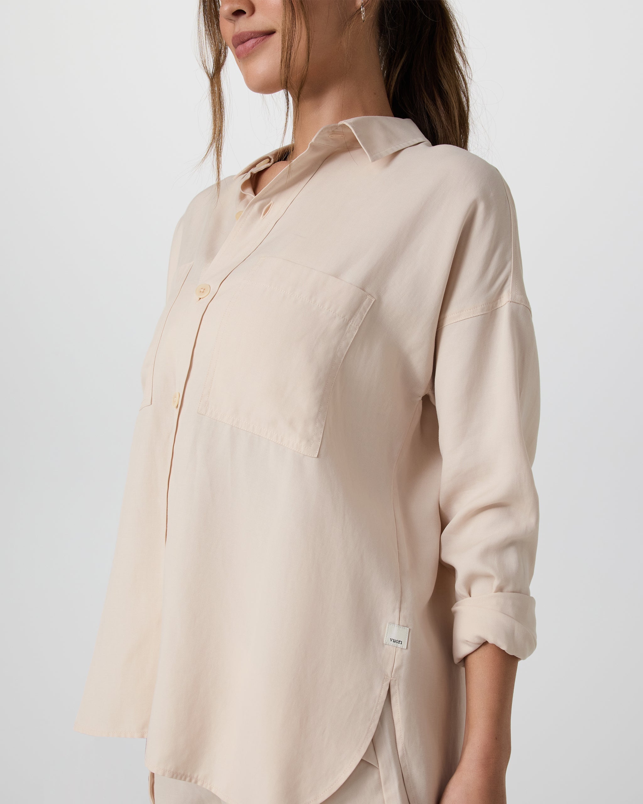 Trestles Twill Button Up | Sand Dollar