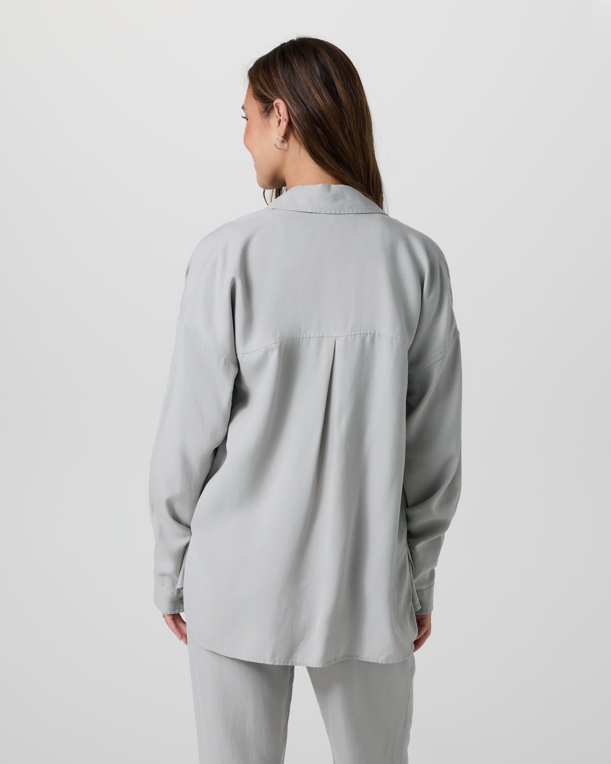 Trestles Twill Button Up | Talc