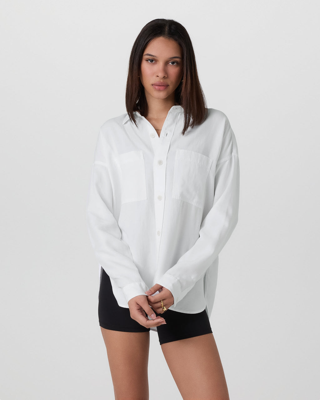 Trestles Twill Button Up | White