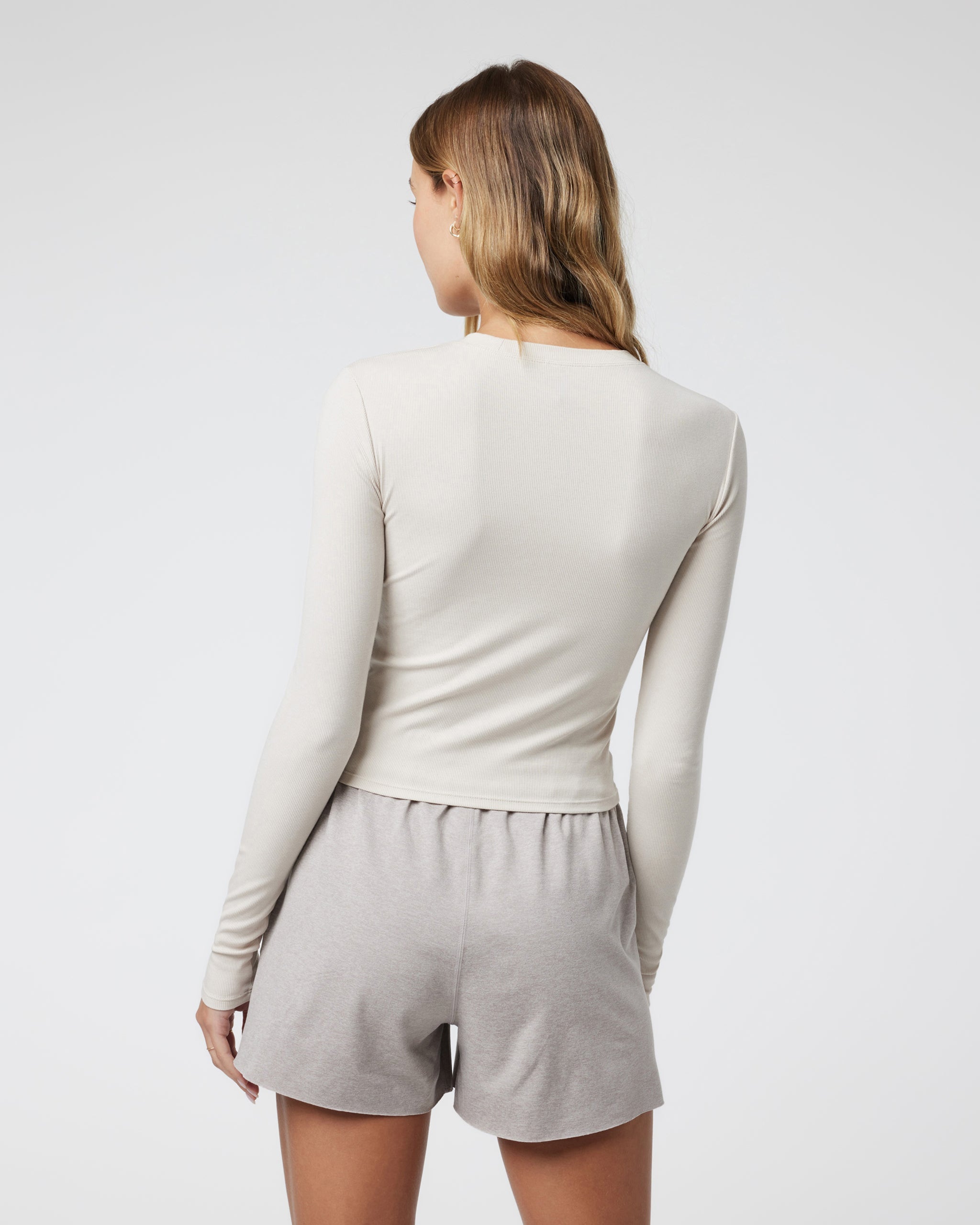 Long Sleeve Pose Corset Top | Dune