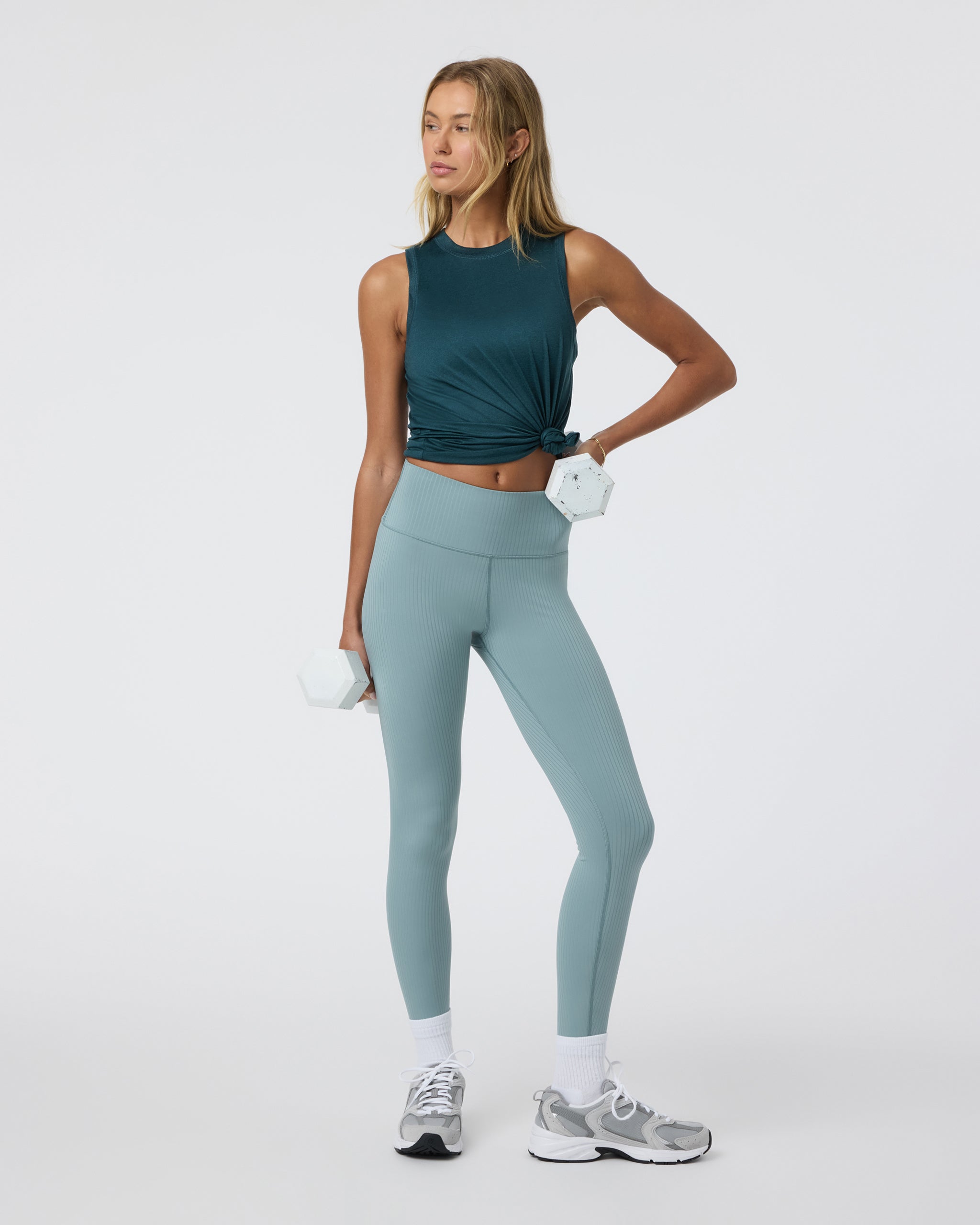 Energy Top Long | Moss Heather