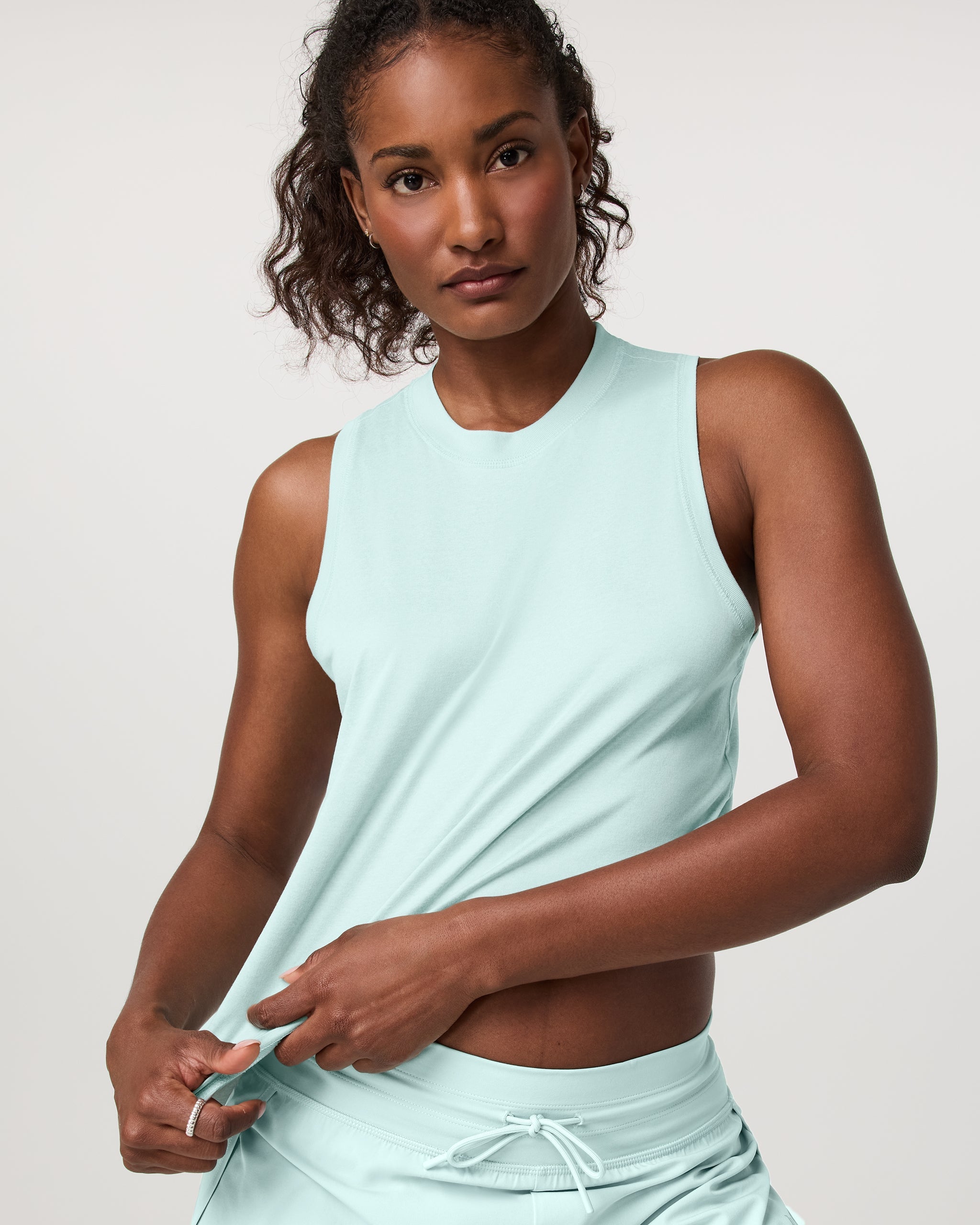 Energy Top Long | Spearmint Heather