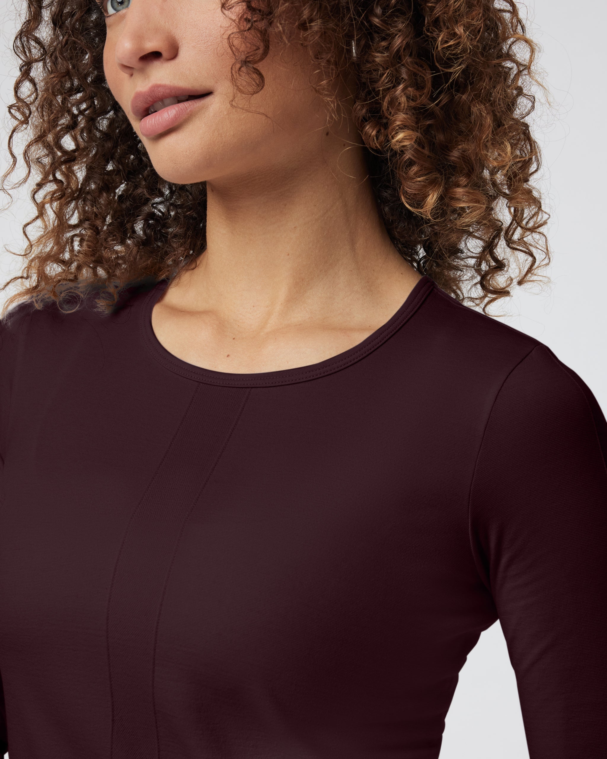 Long Sleeve Apres Sport Seamless Top | Cerise