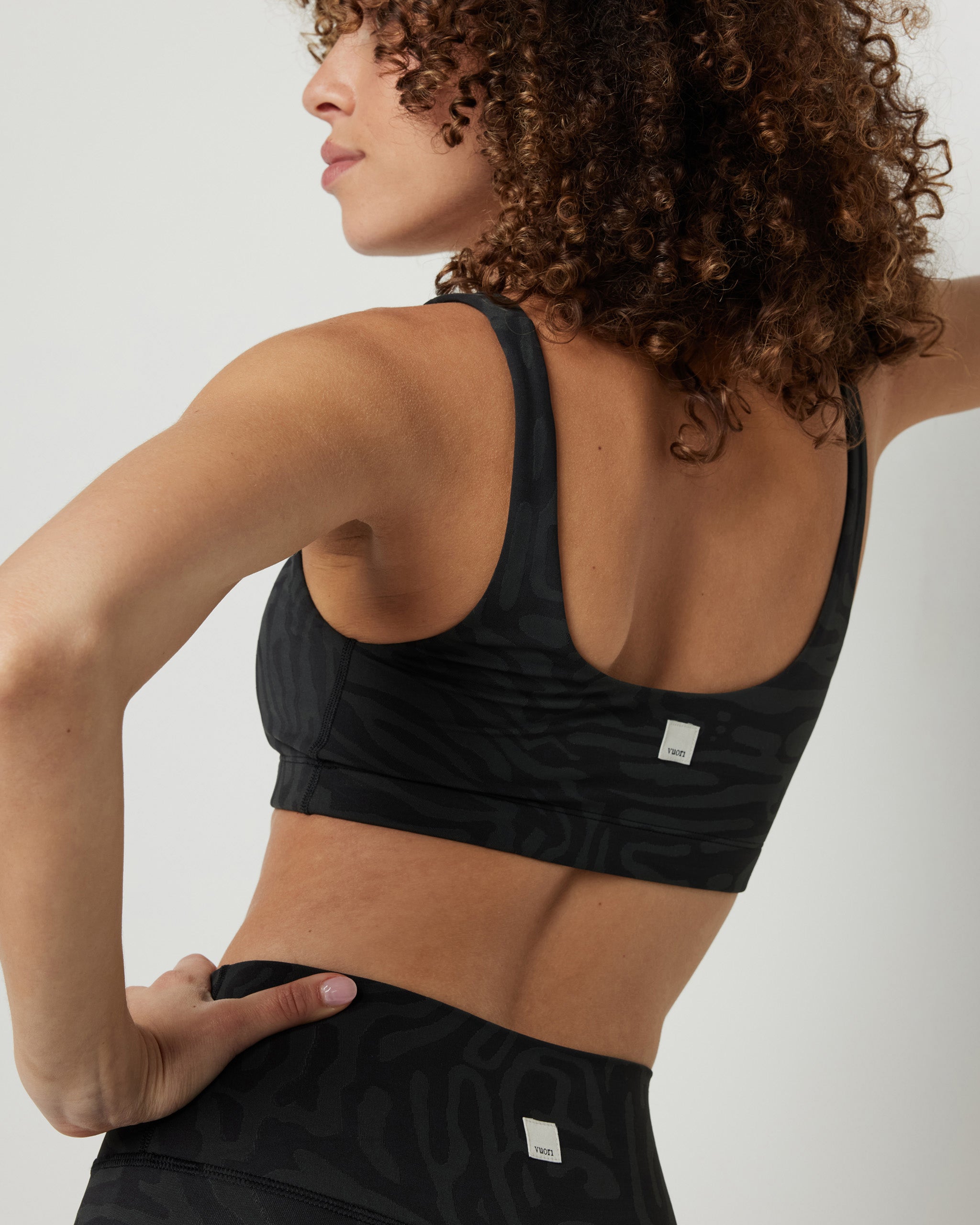 Maze Jacquard Bra | Black Maze