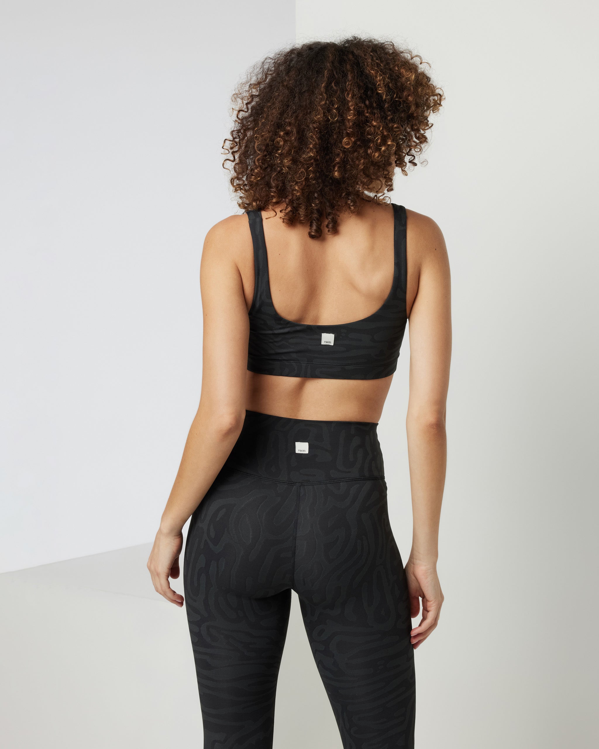 Maze Jacquard Bra | Black Maze