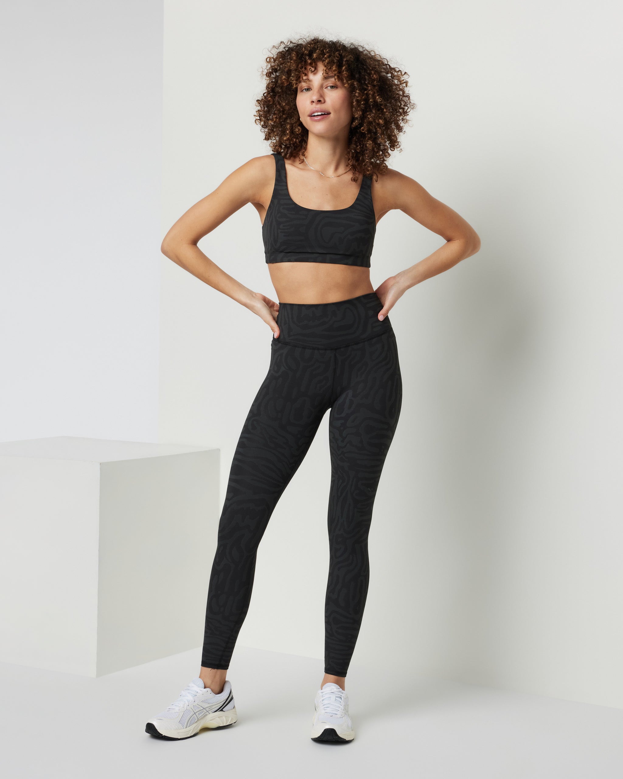 Maze Jacquard Bra | Black Maze