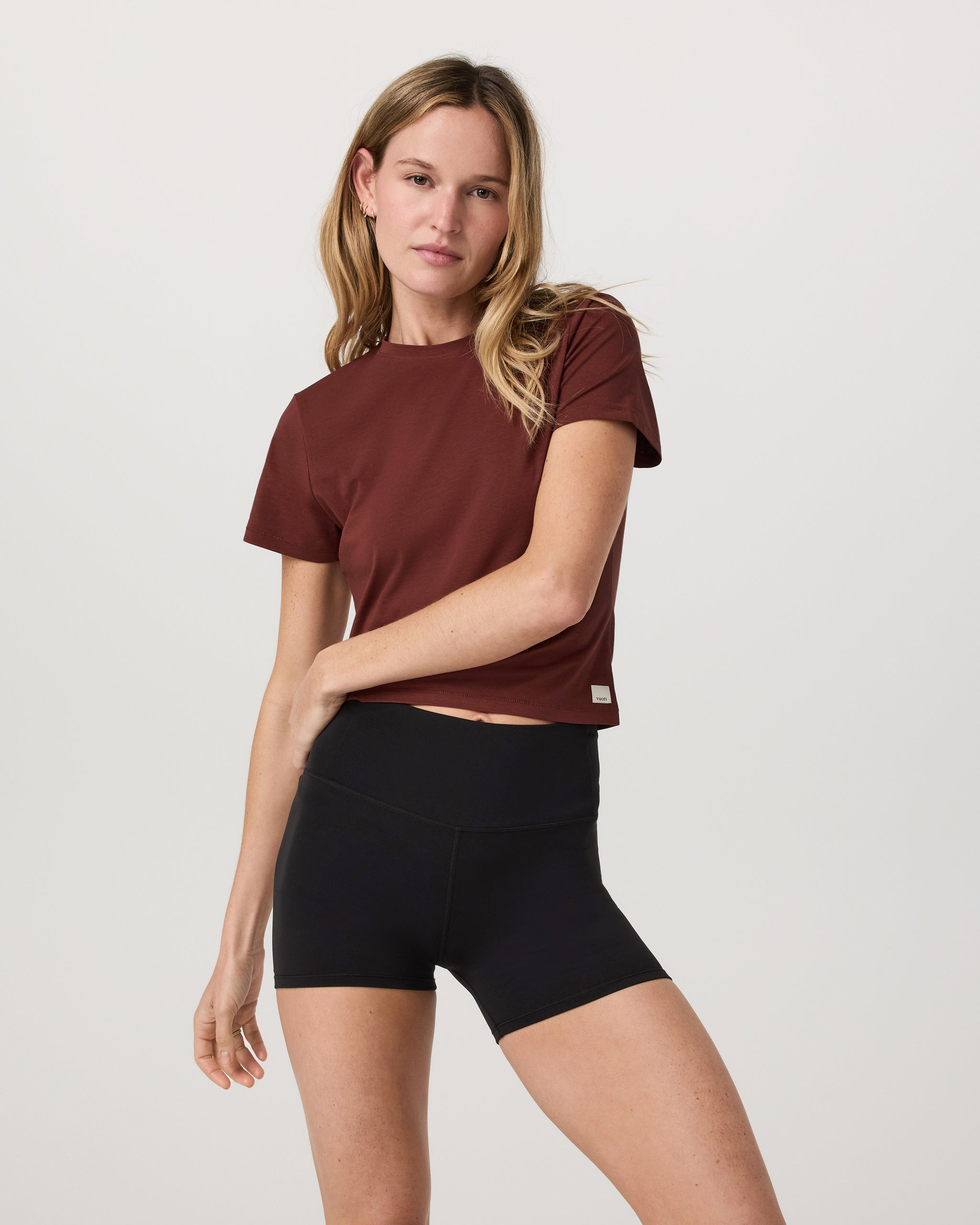 Feather Baby Tee | Burnt Sienna