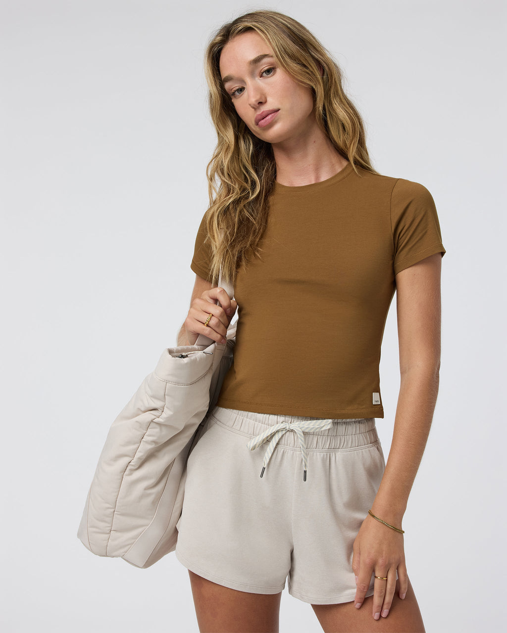 Feather Baby Tee | Rum