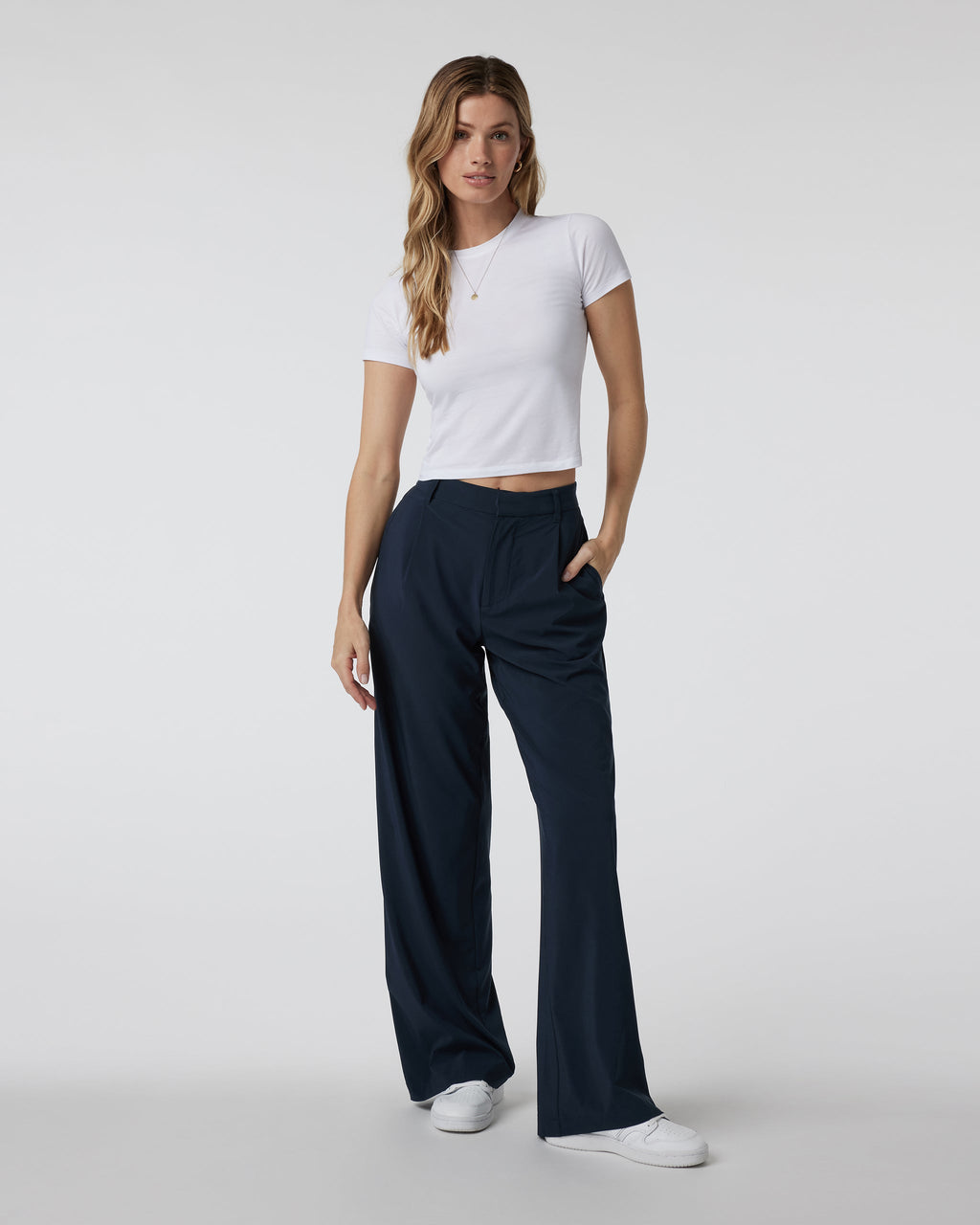 Feather Baby Tee | White