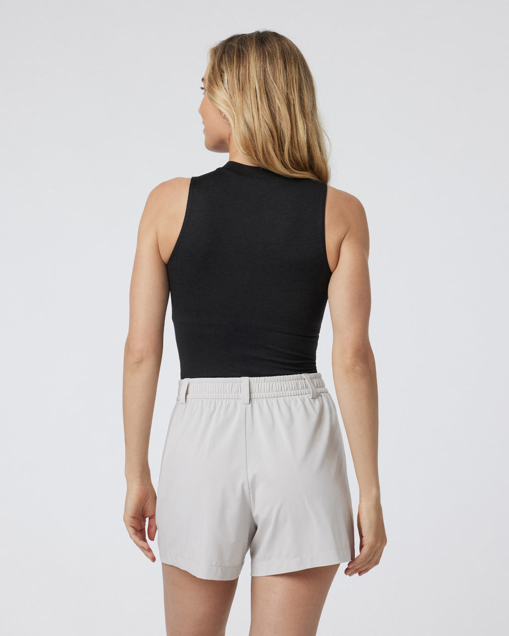 Halo Mock Bodysuit | Black Heather