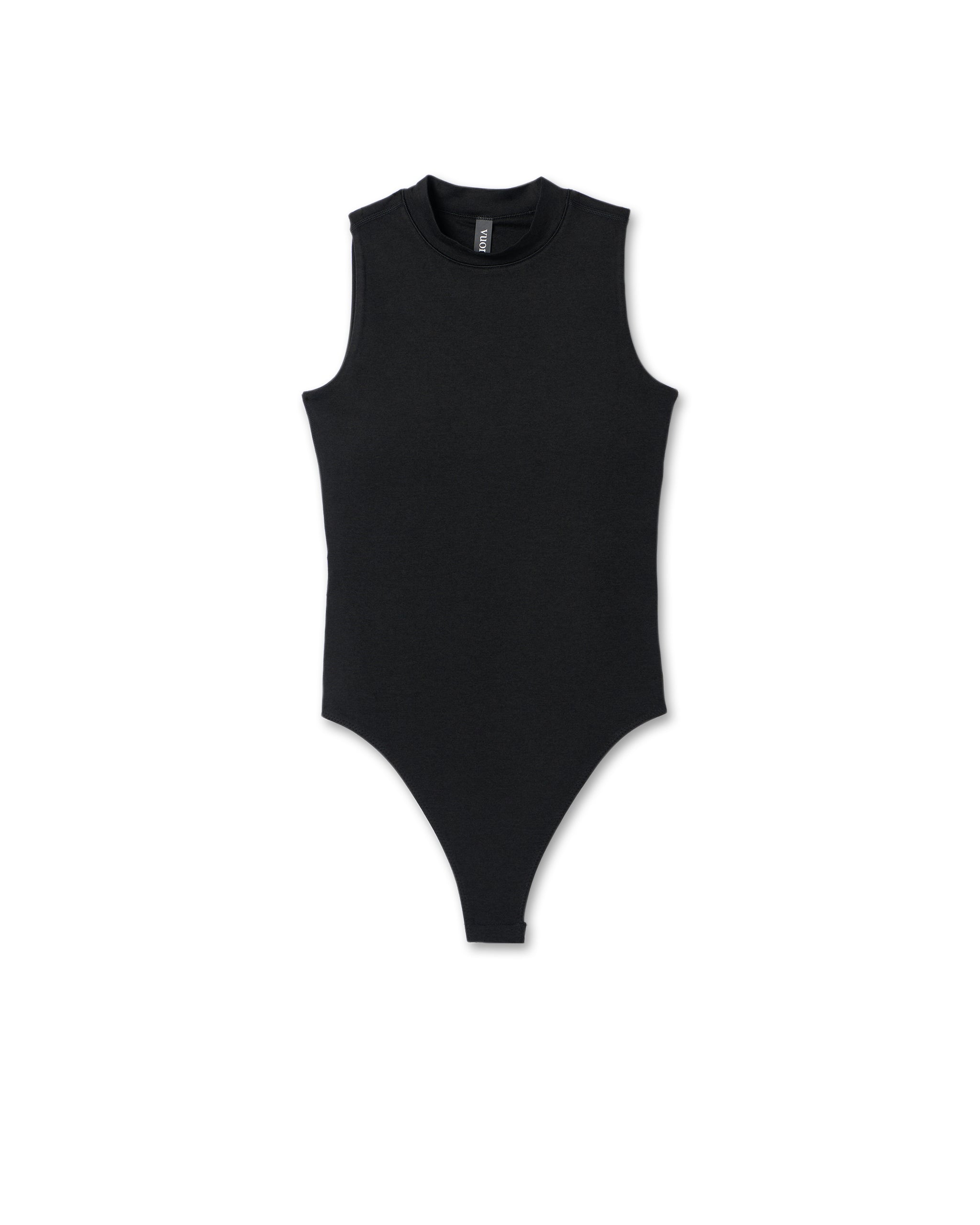 Halo Mock Bodysuit | Black Heather