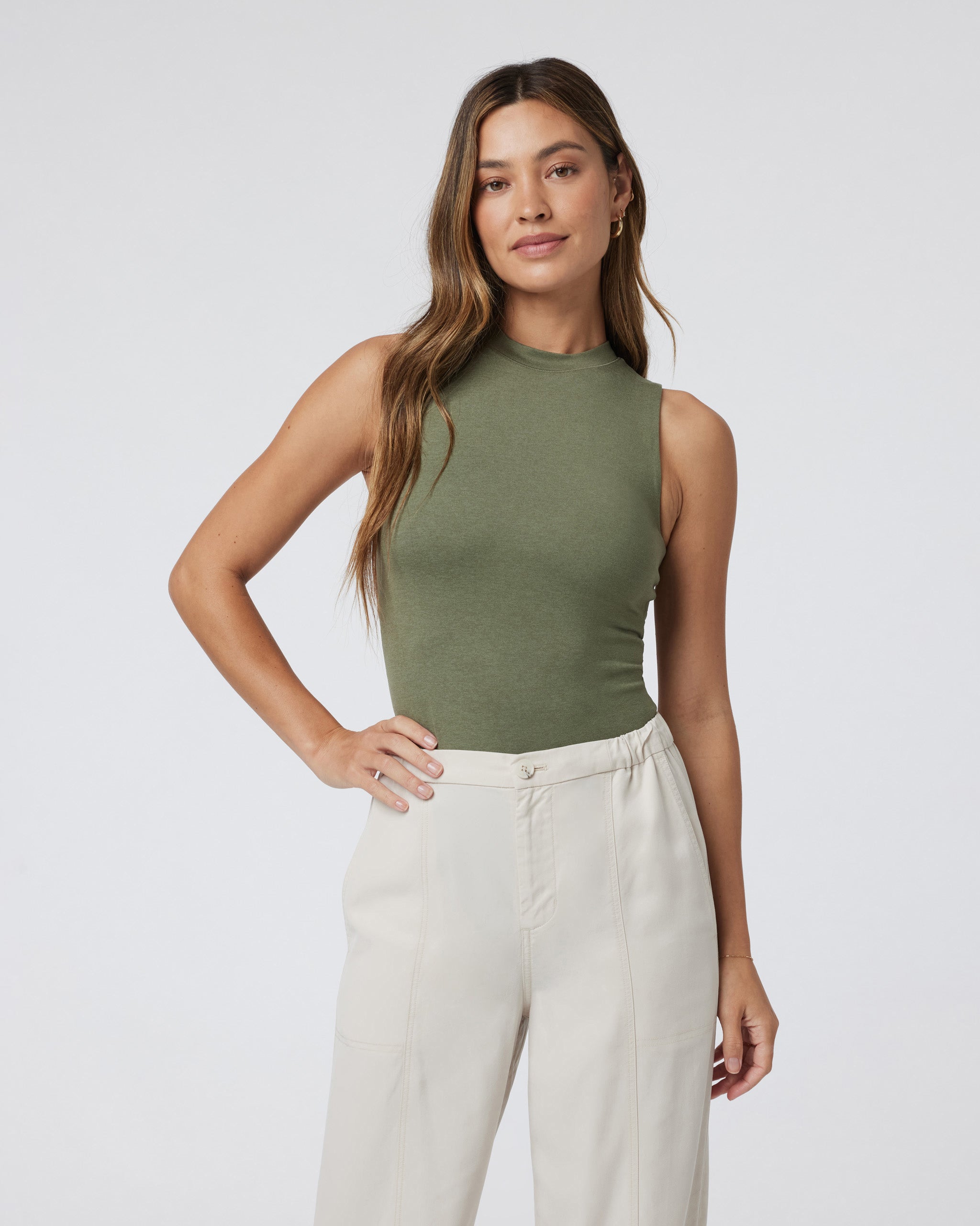 Halo Mock Bodysuit | Dark Metal Heather