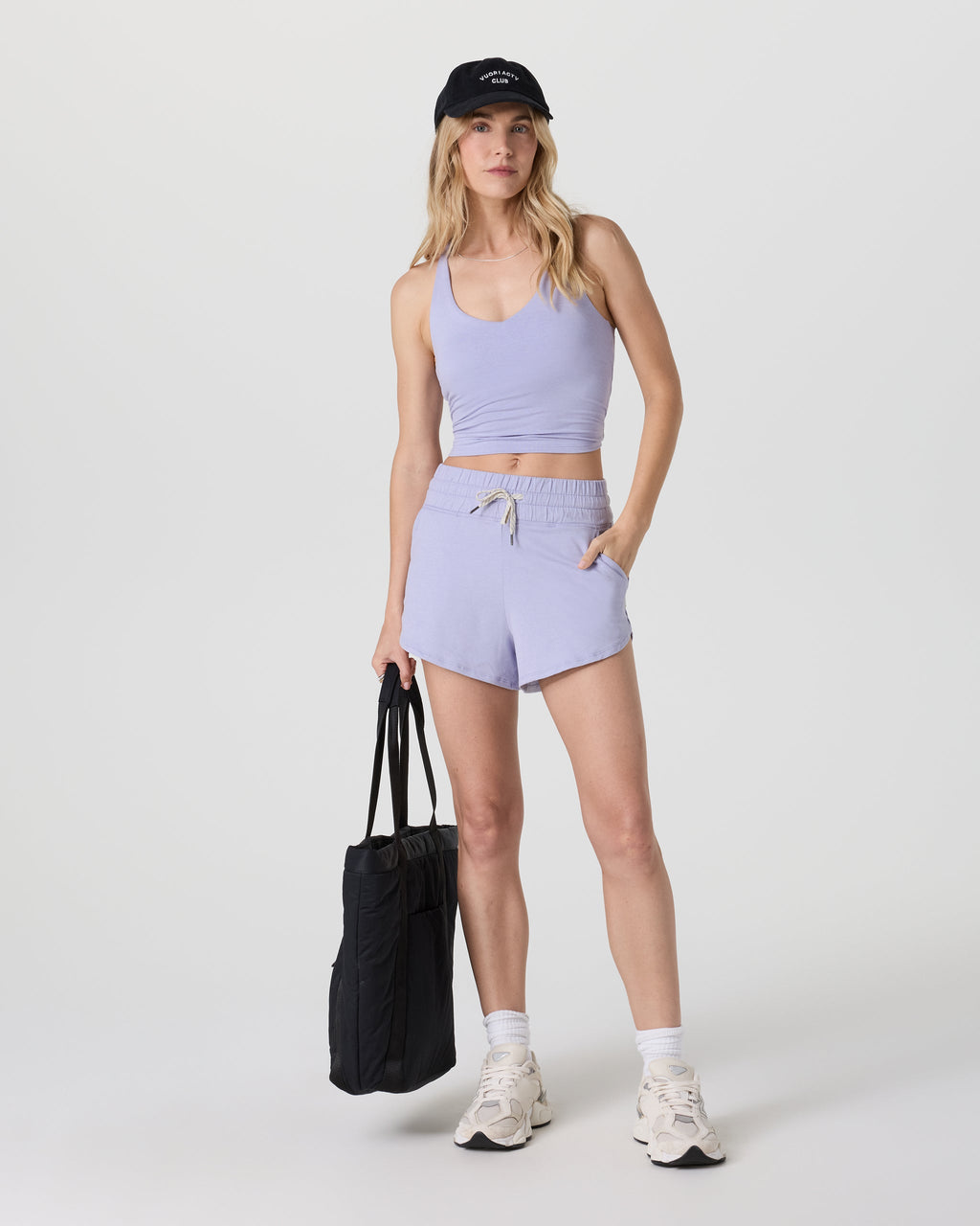 Halo Performance Crop 2.0 | Lavender Mist Heather