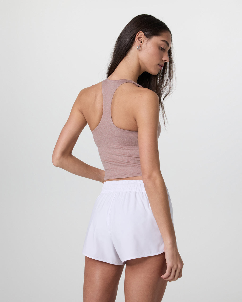 Halo Performance Crop 2.0 | Zion Rose Heather