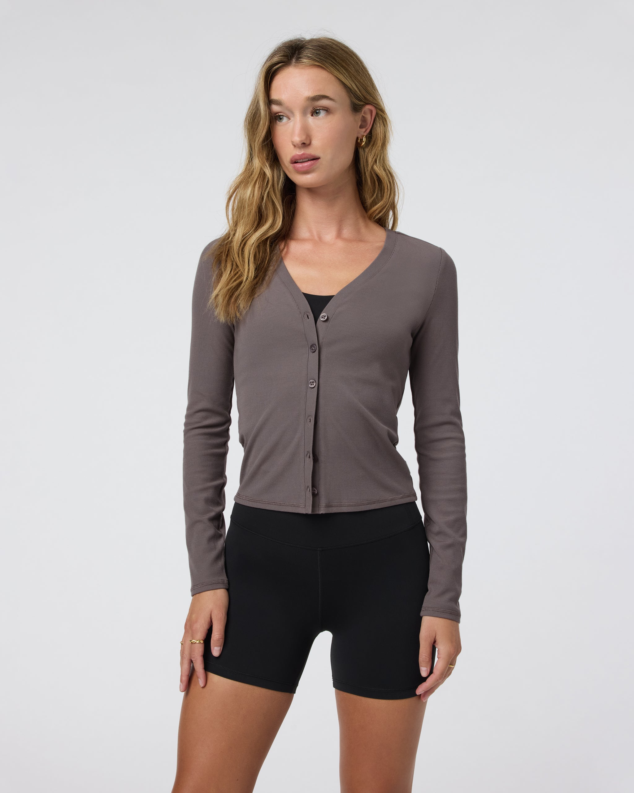 Long Sleeve Pose Cardigan | Chia