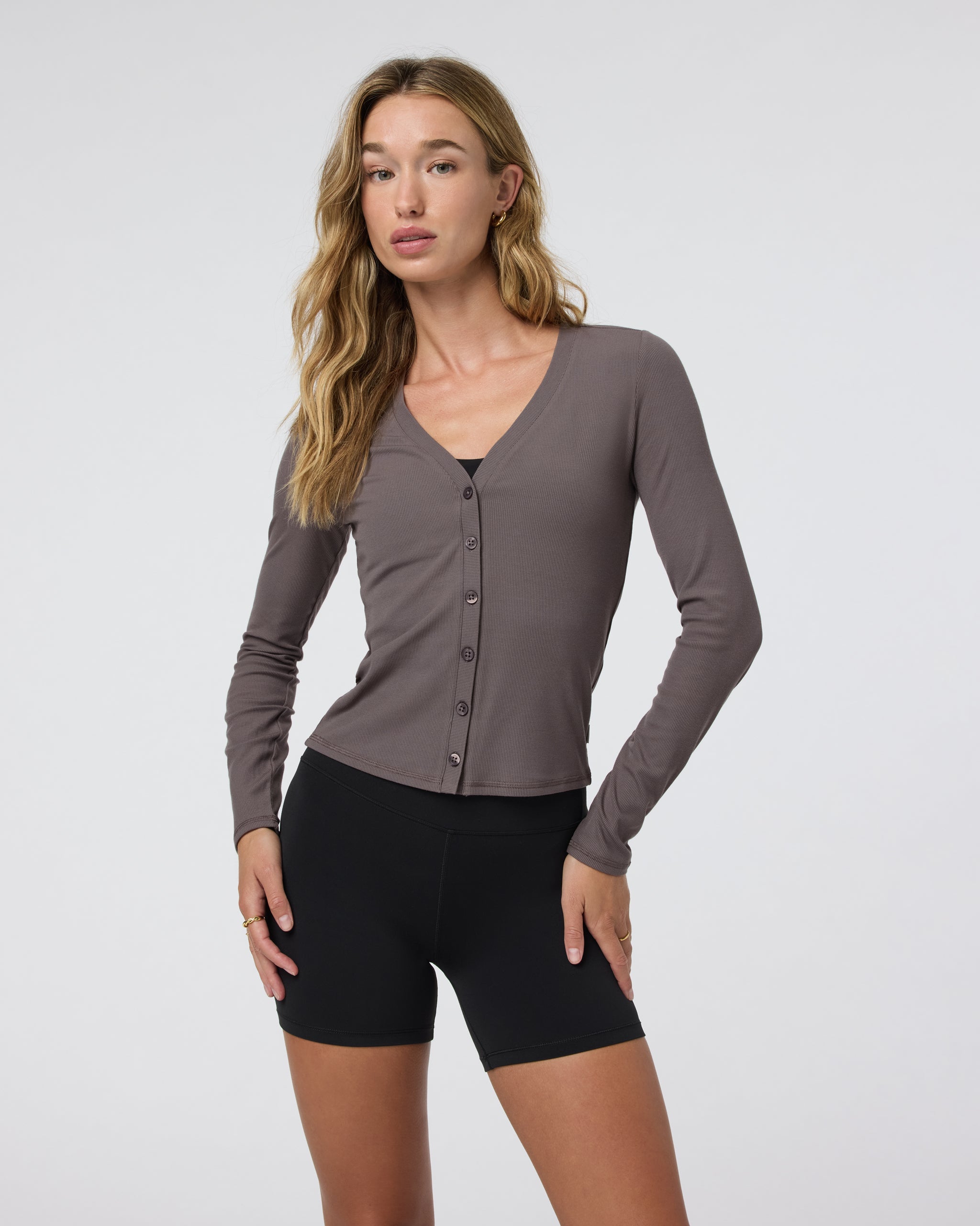 Long Sleeve Pose Cardigan | Chia