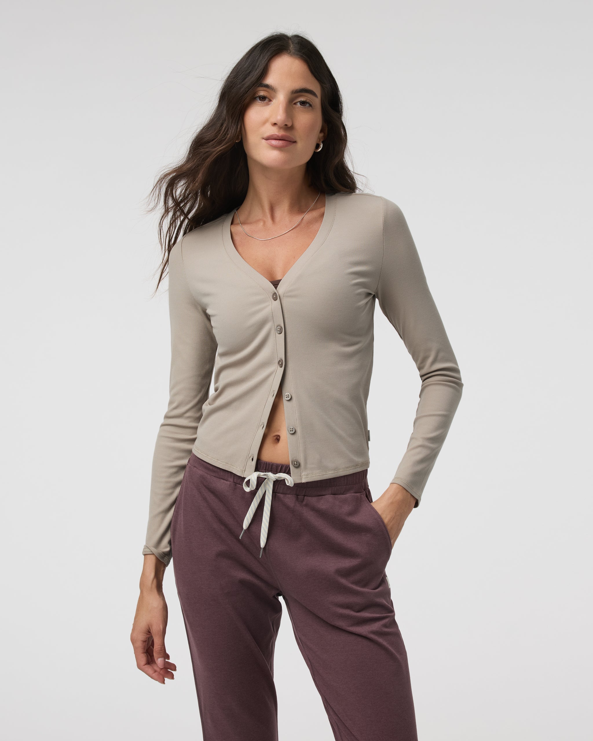 Long Sleeve Pose Cardigan | Toast