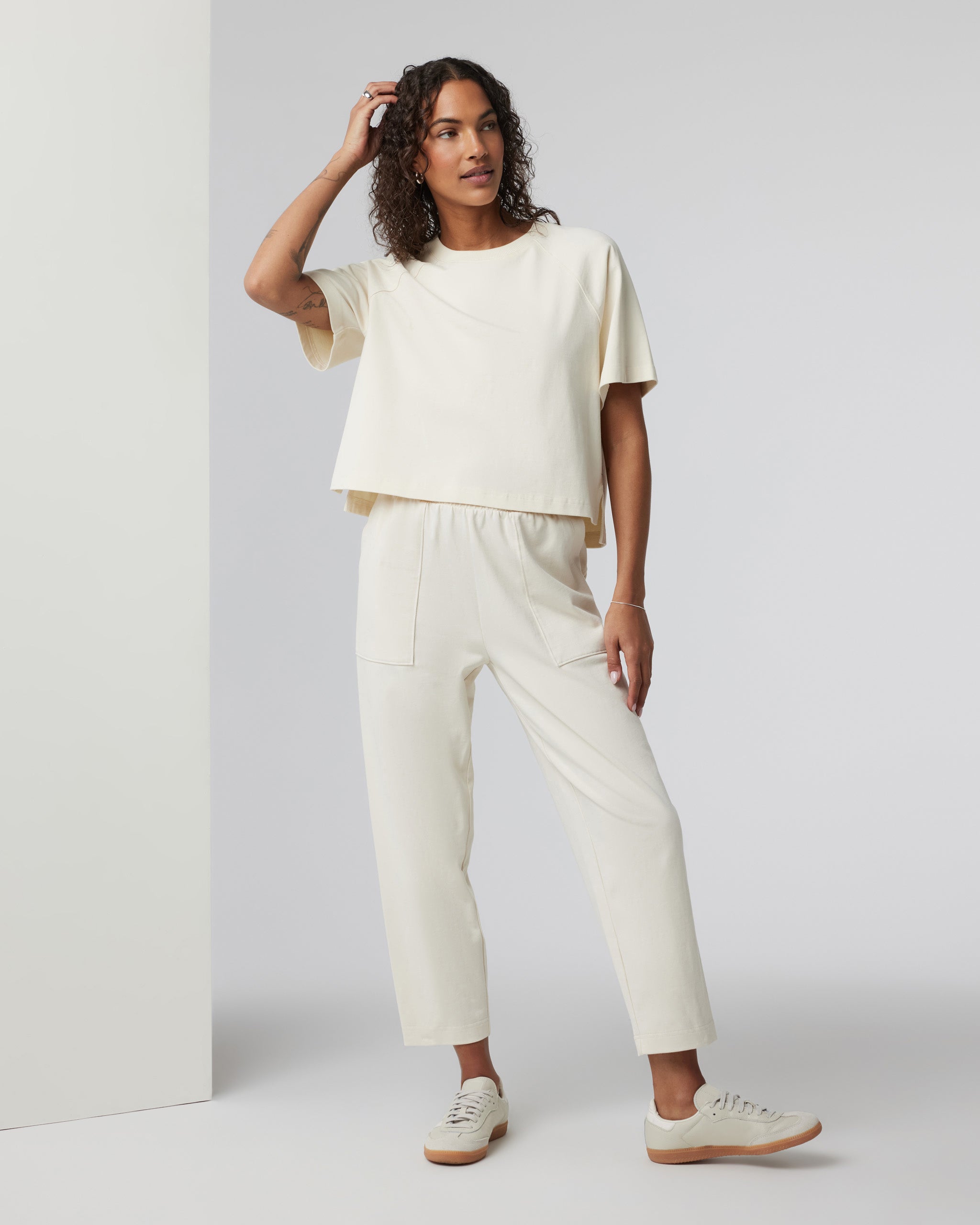 Short Sleeve Mackenzie Top | Natural