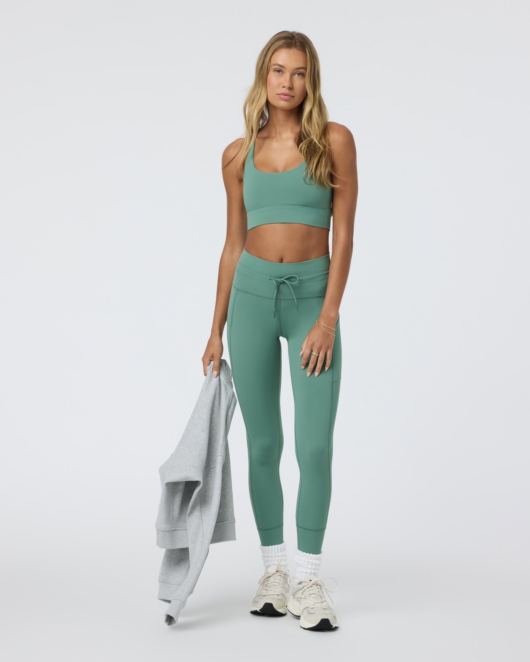 Yosemite Longline Bra | Hedge Green