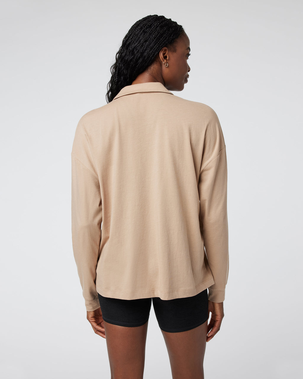 Long Sleeve Sutton Relaxed Polo | Coconut