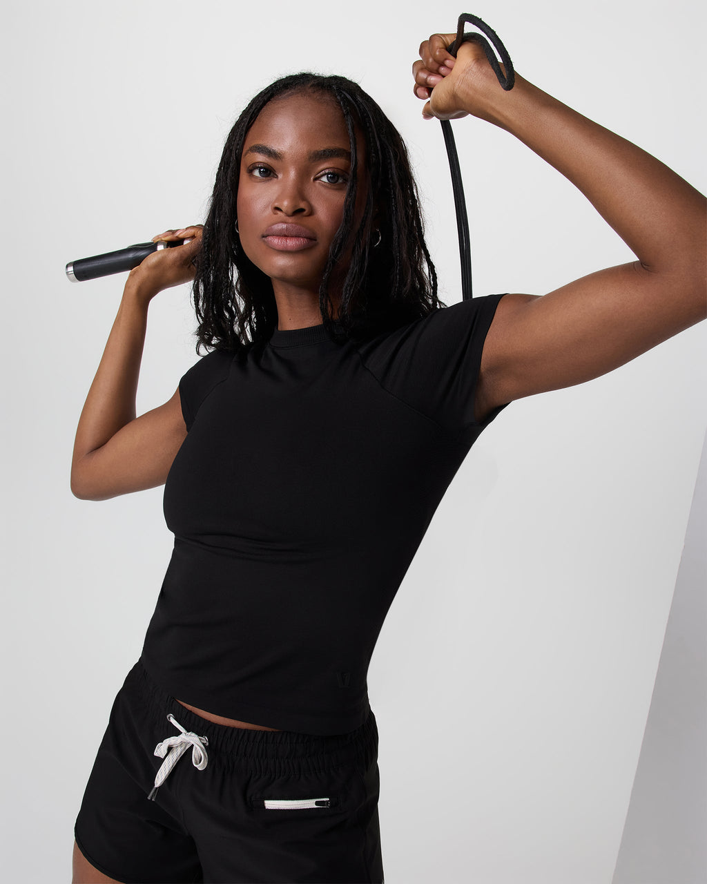 Short Sleeve Seamless Surge Tee | Black
