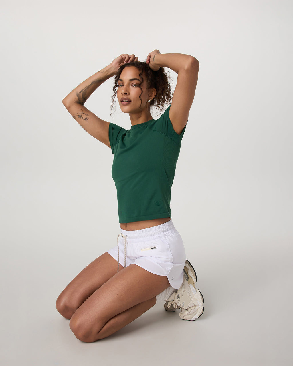 Short Sleeve Seamless Surge Tee | Viridian
