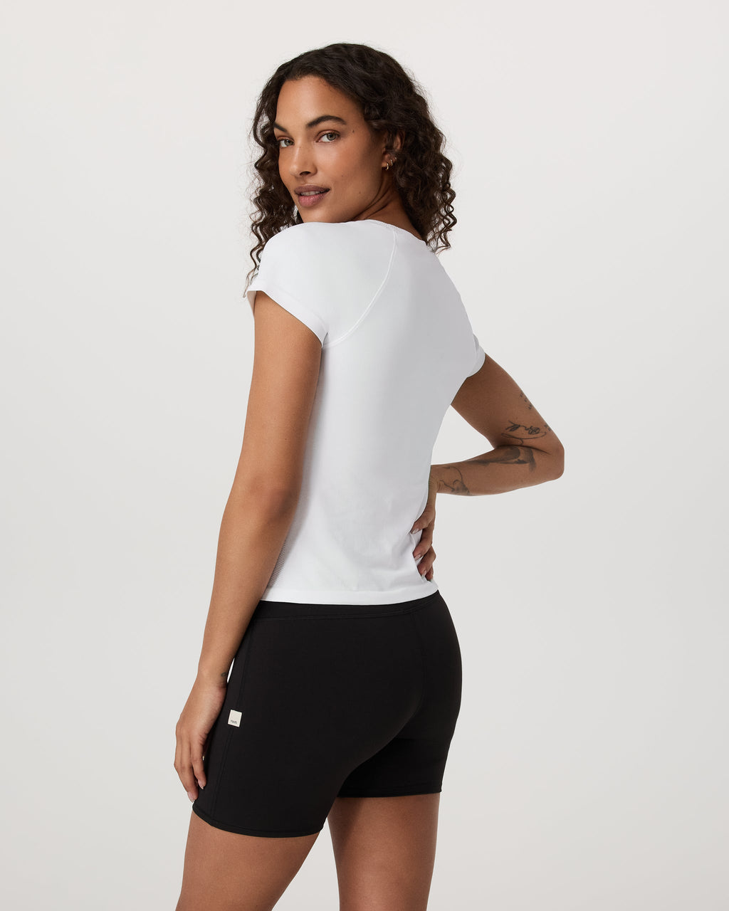 Short Sleeve Seamless Surge Tee | White