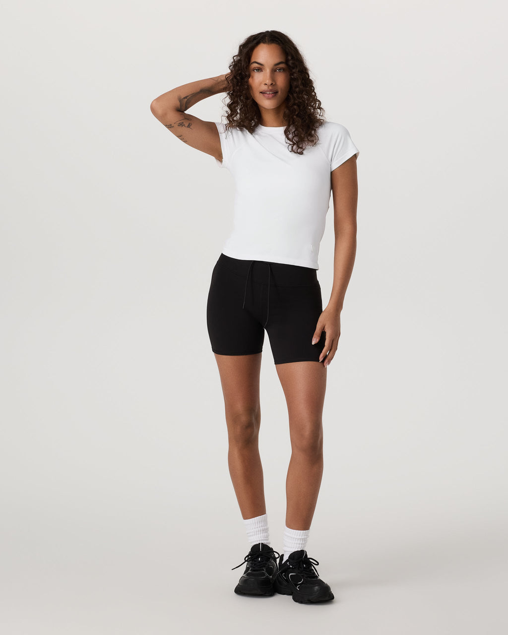 Short Sleeve Seamless Surge Tee | White