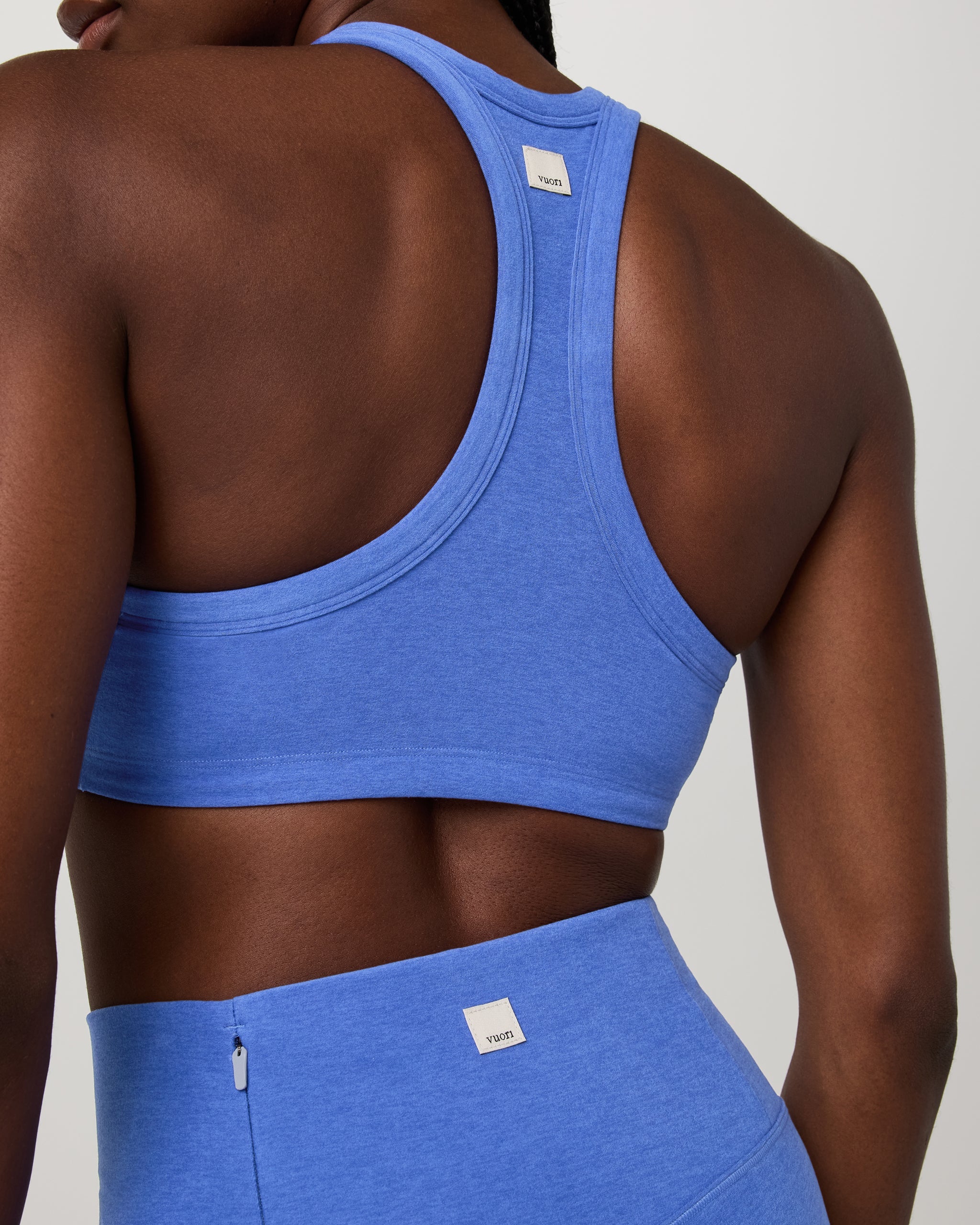Elevation Racer Bra | Bright Iris Heather