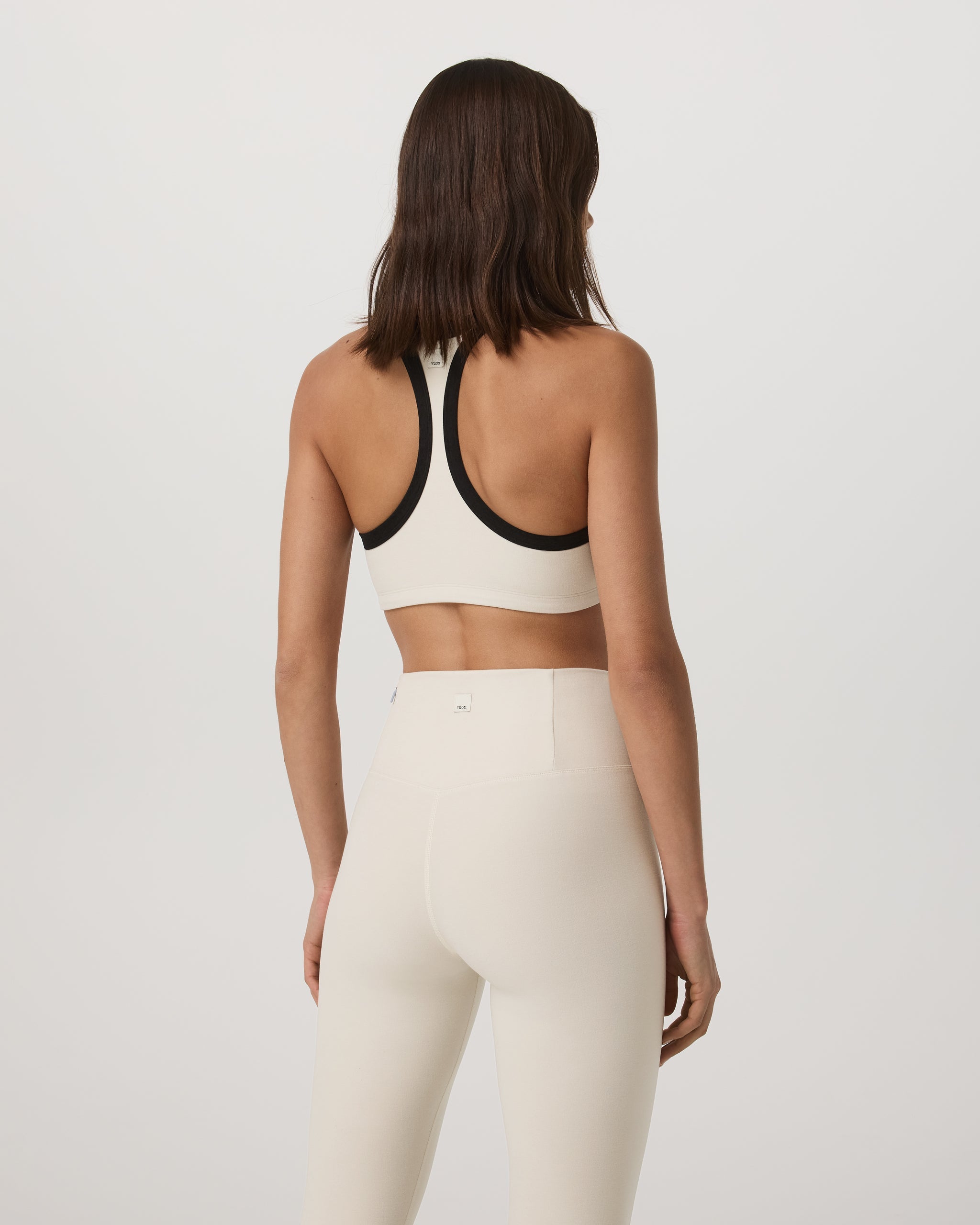 Elevation Racer Bra | Bone Heather