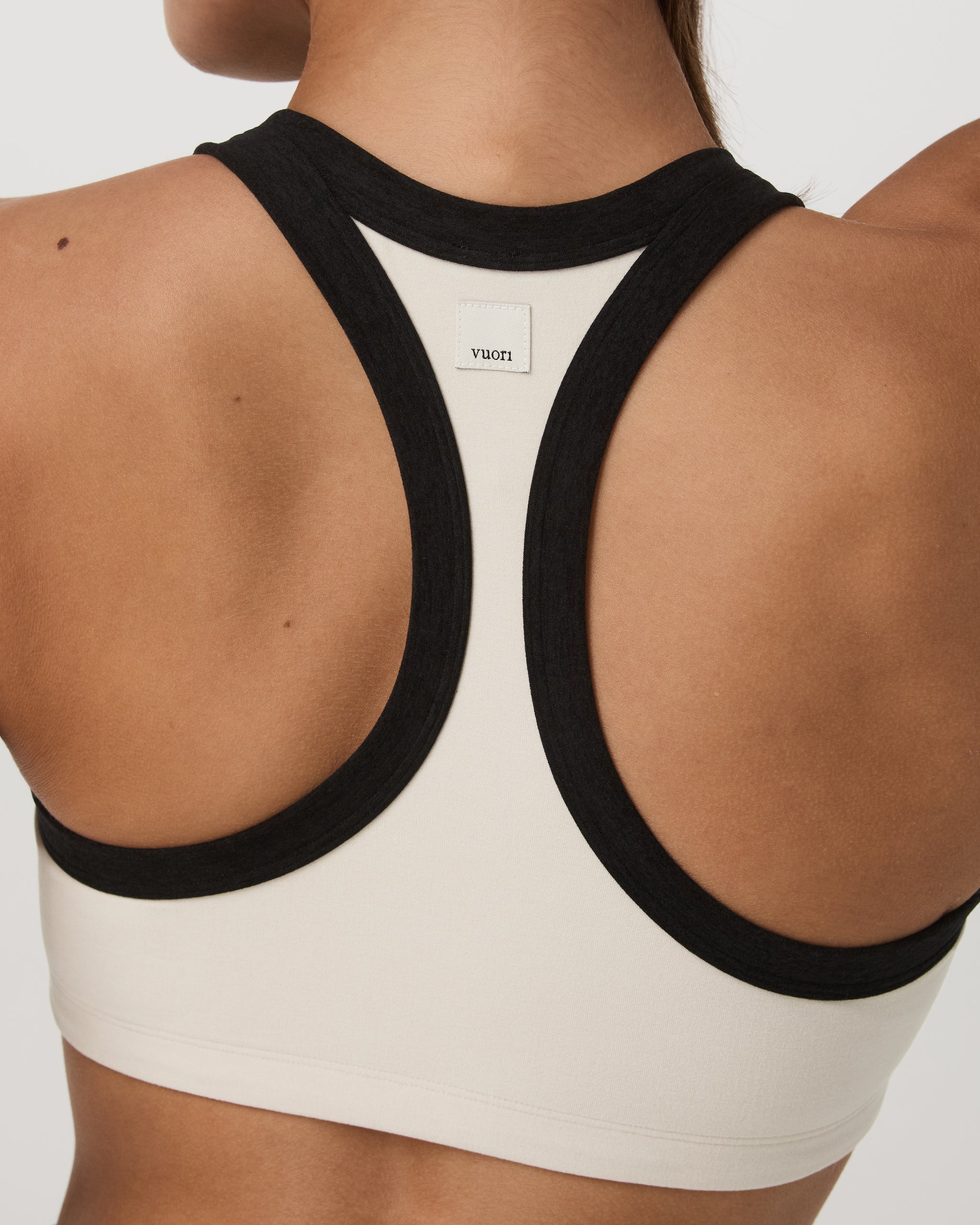 Elevation Racer Bra | Bone Heather