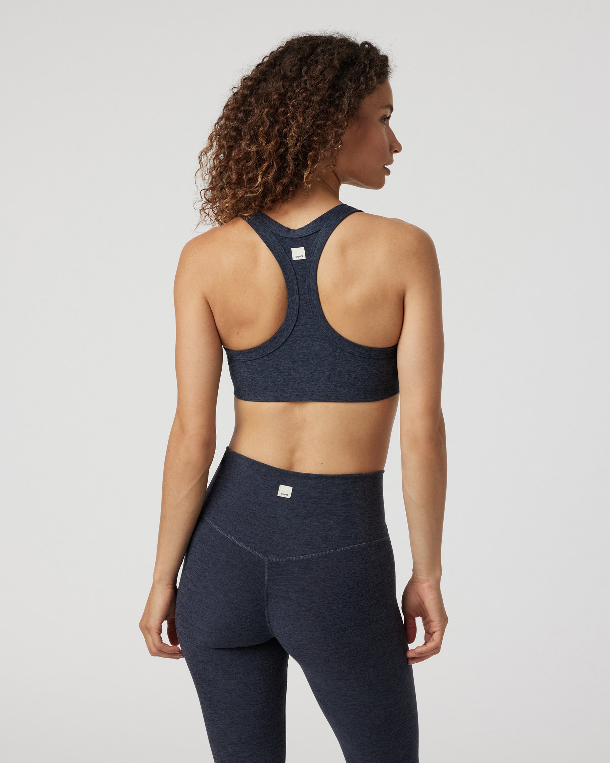 Elevation Racer Bra | Midnight Heather