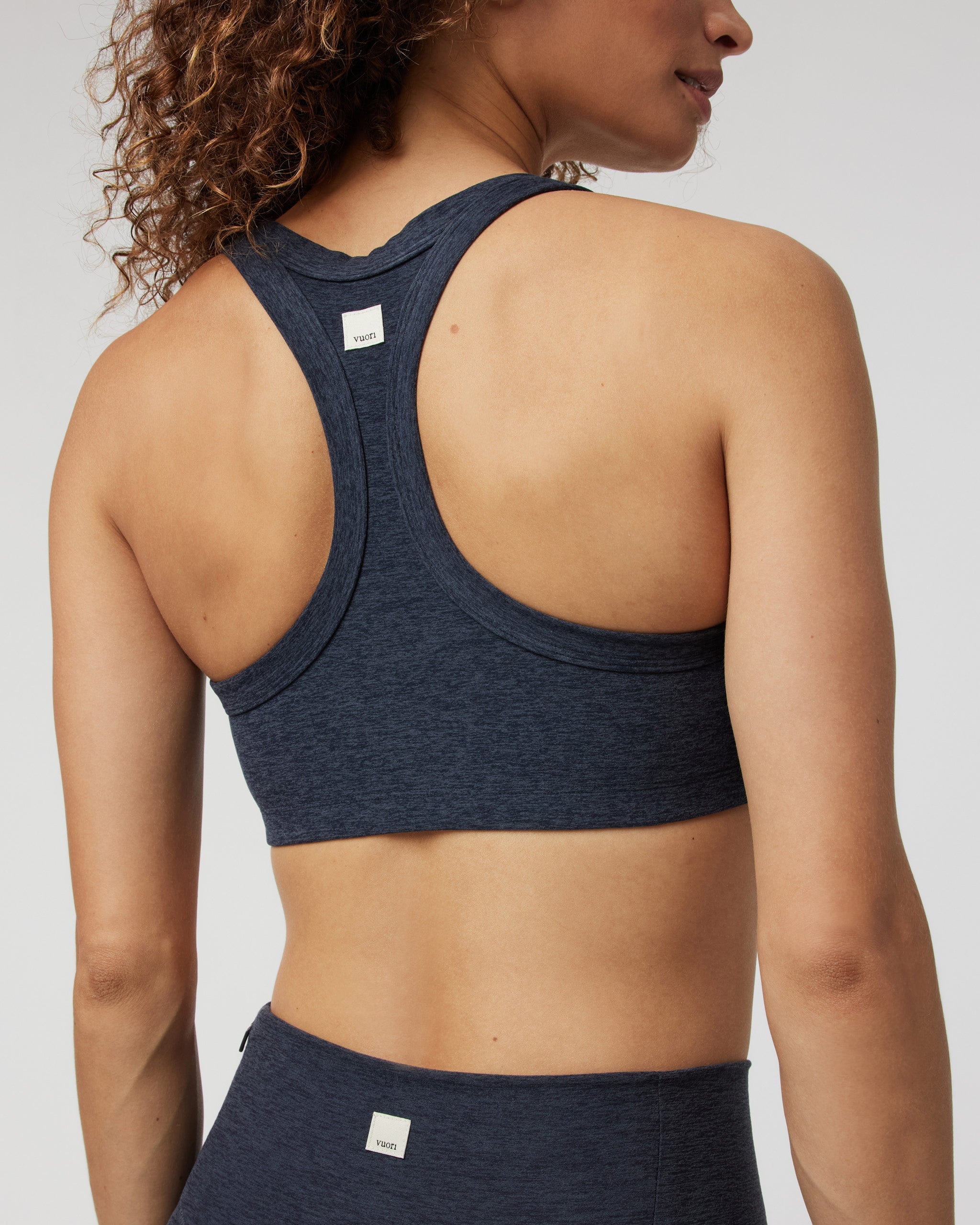Elevation Racer Bra | Midnight Heather
