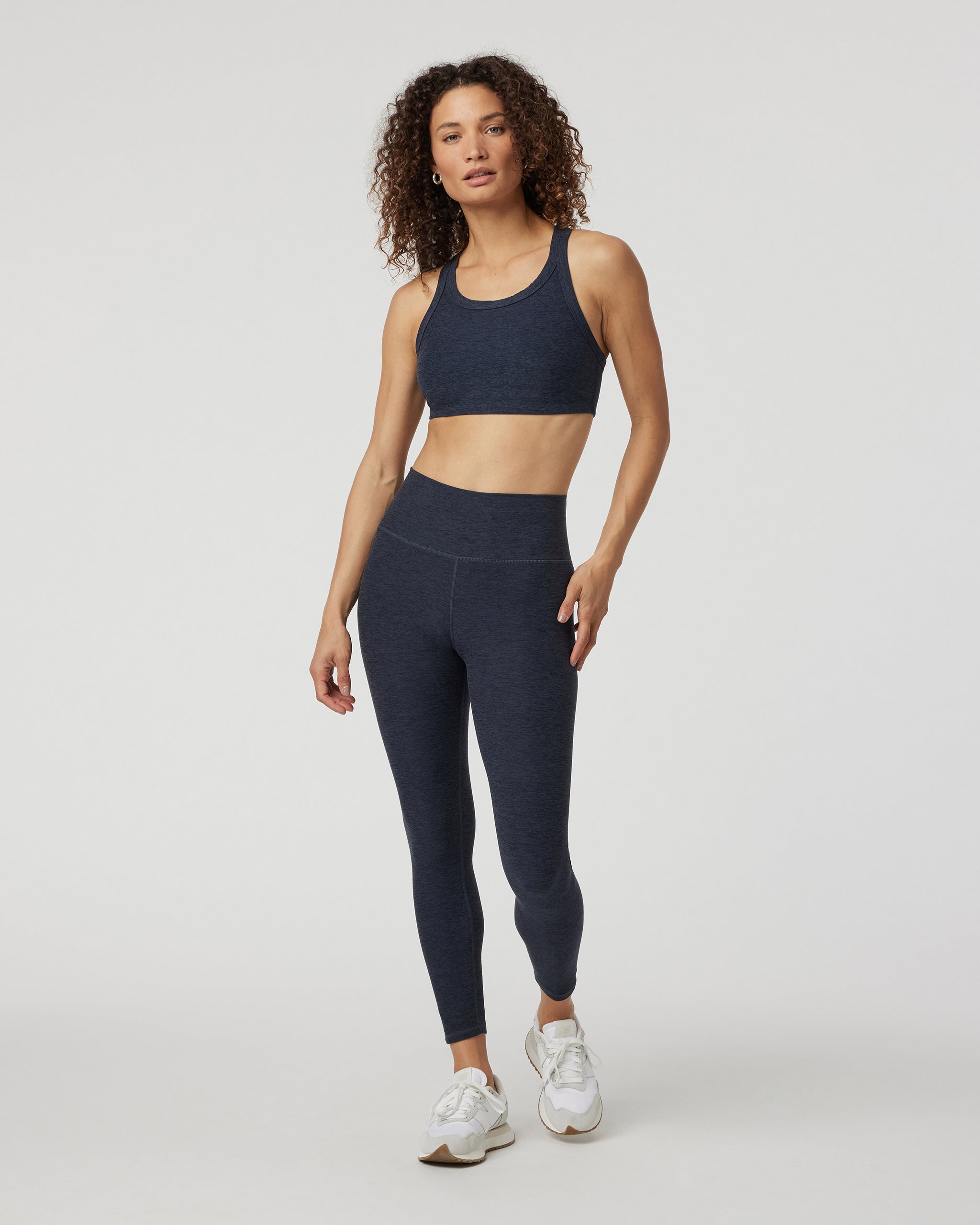 Elevation Racer Bra | Midnight Heather