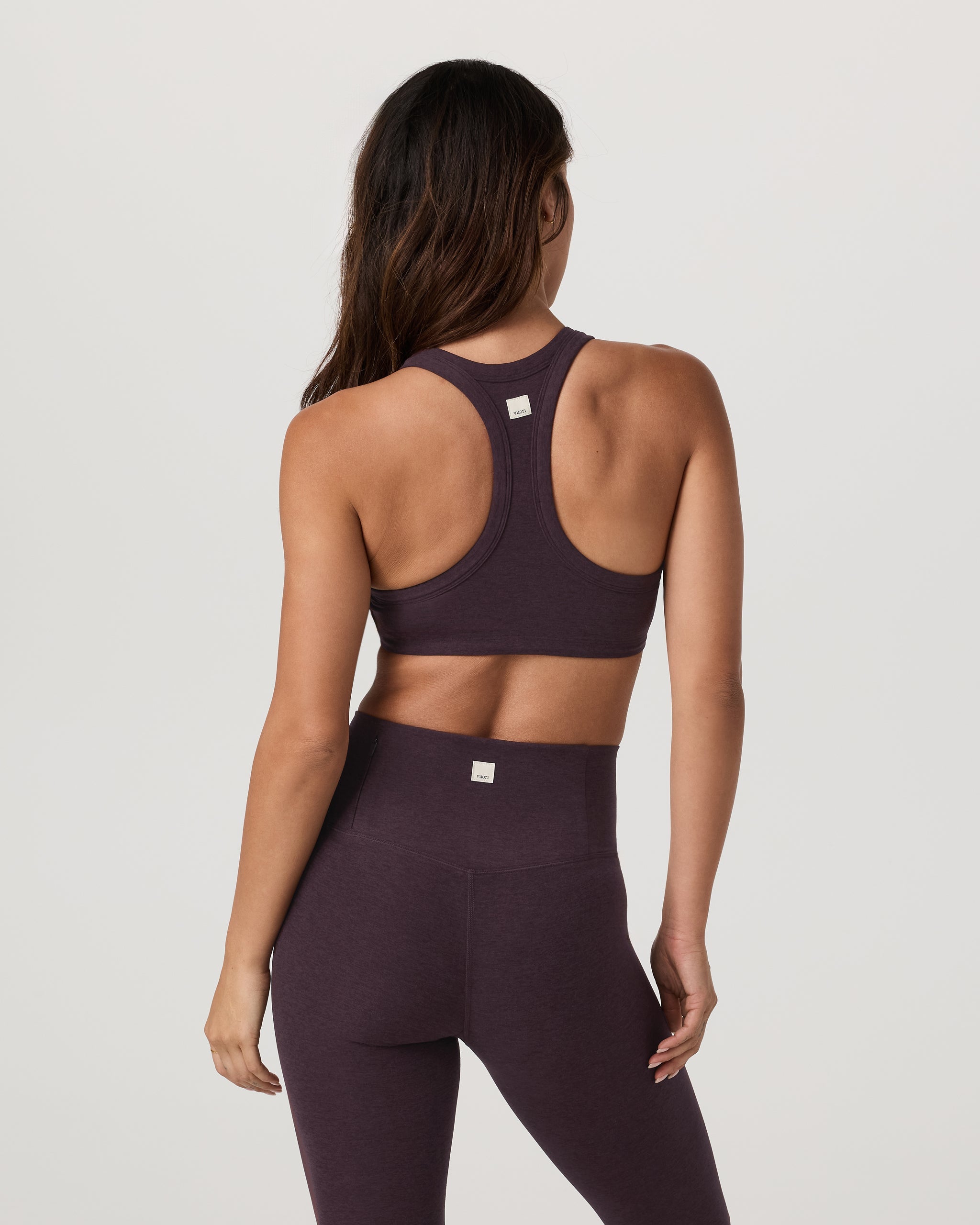 Elevation Racer Bra | Raisin Heather