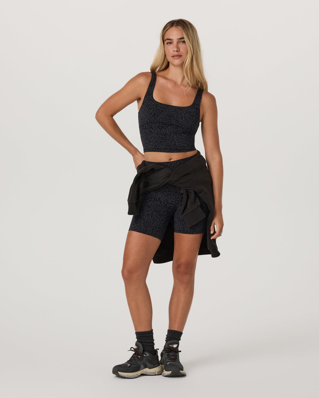 Vuori AllTheForm™ Support Tank | Black Blurred Torrent