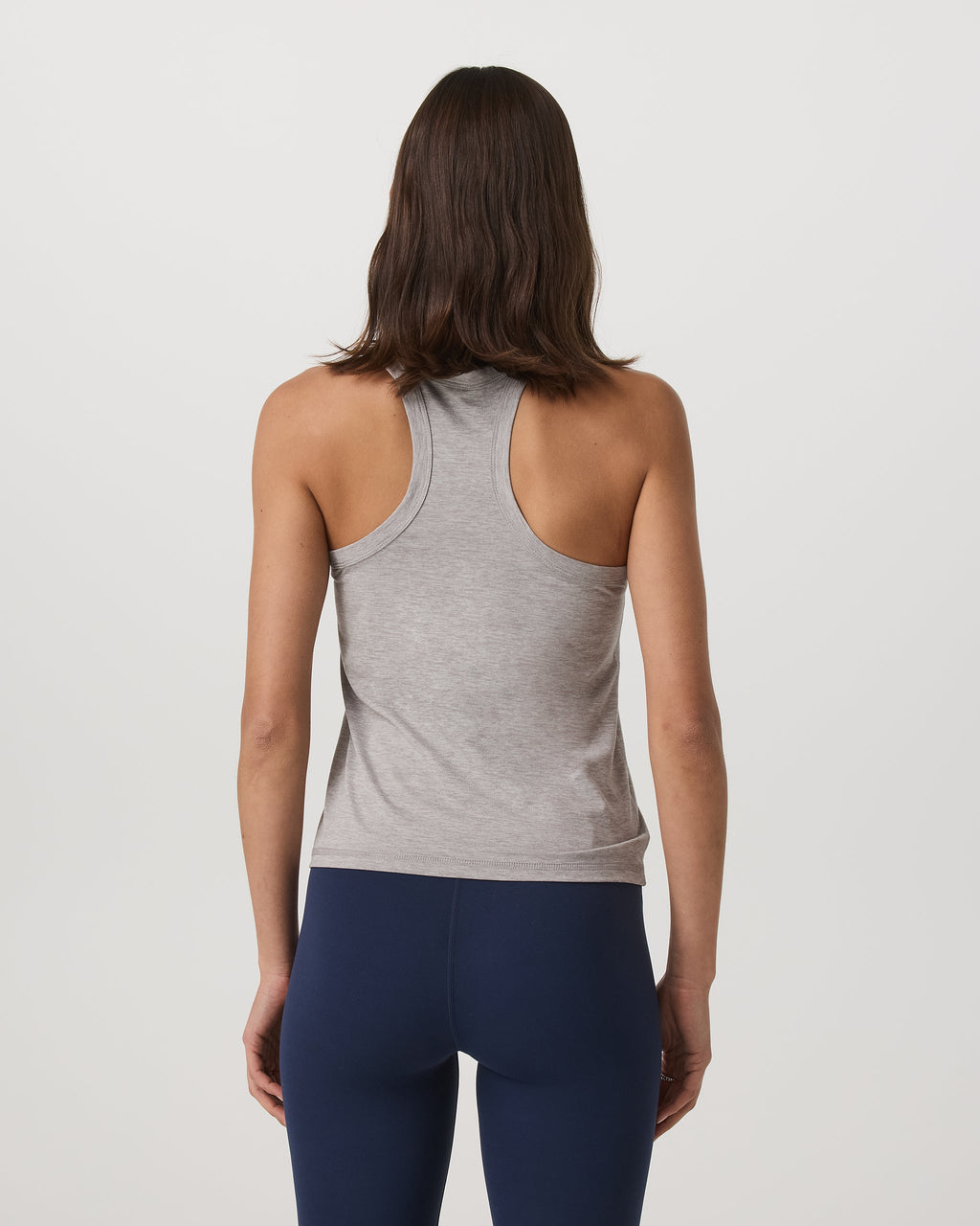 Lux Racerback Tank | Light Heather Grey