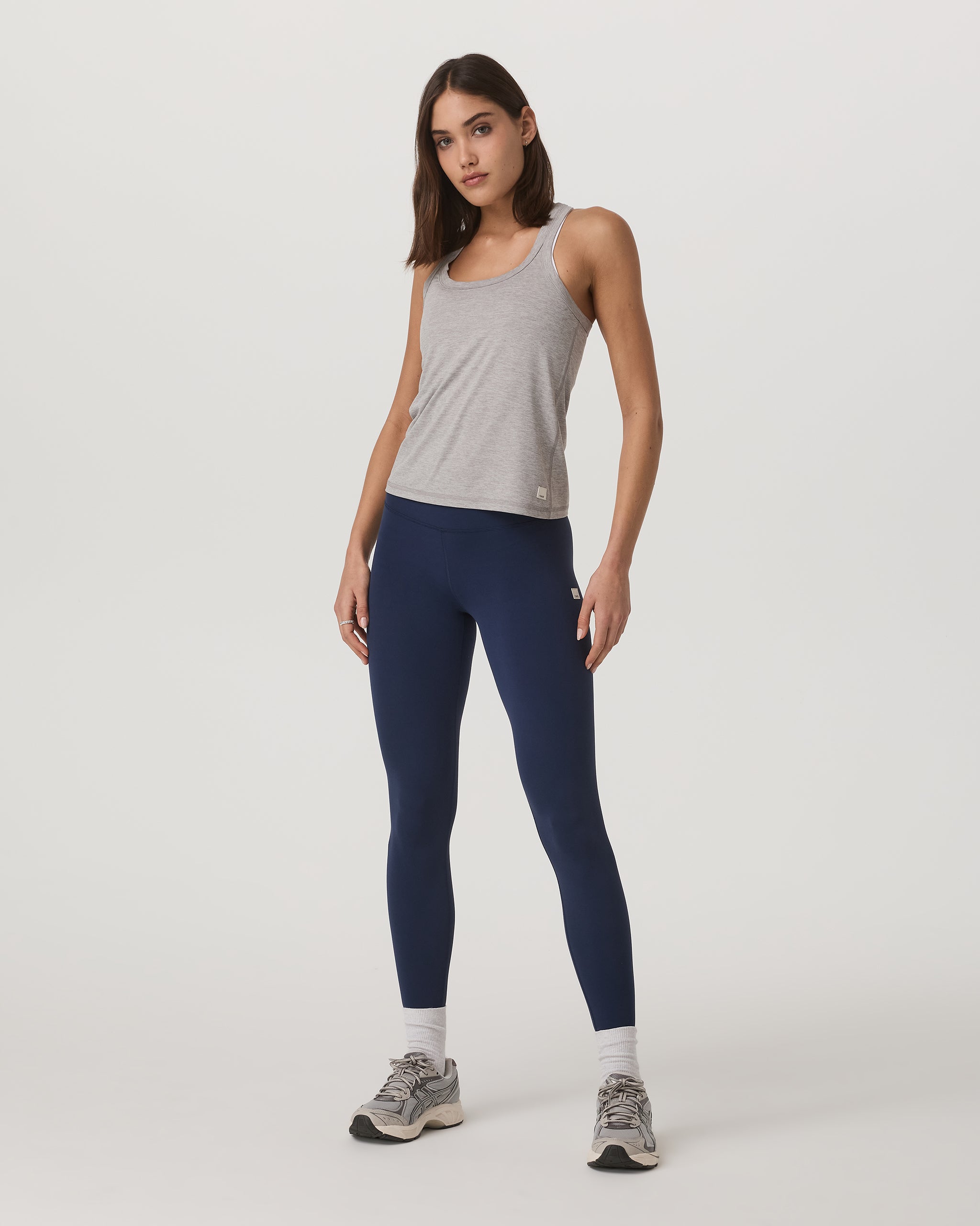 Lux Racerback Tank | Light Heather Grey