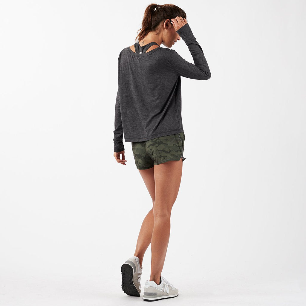 Lux Performance Long Sleeve Tee | Charcoal Heather